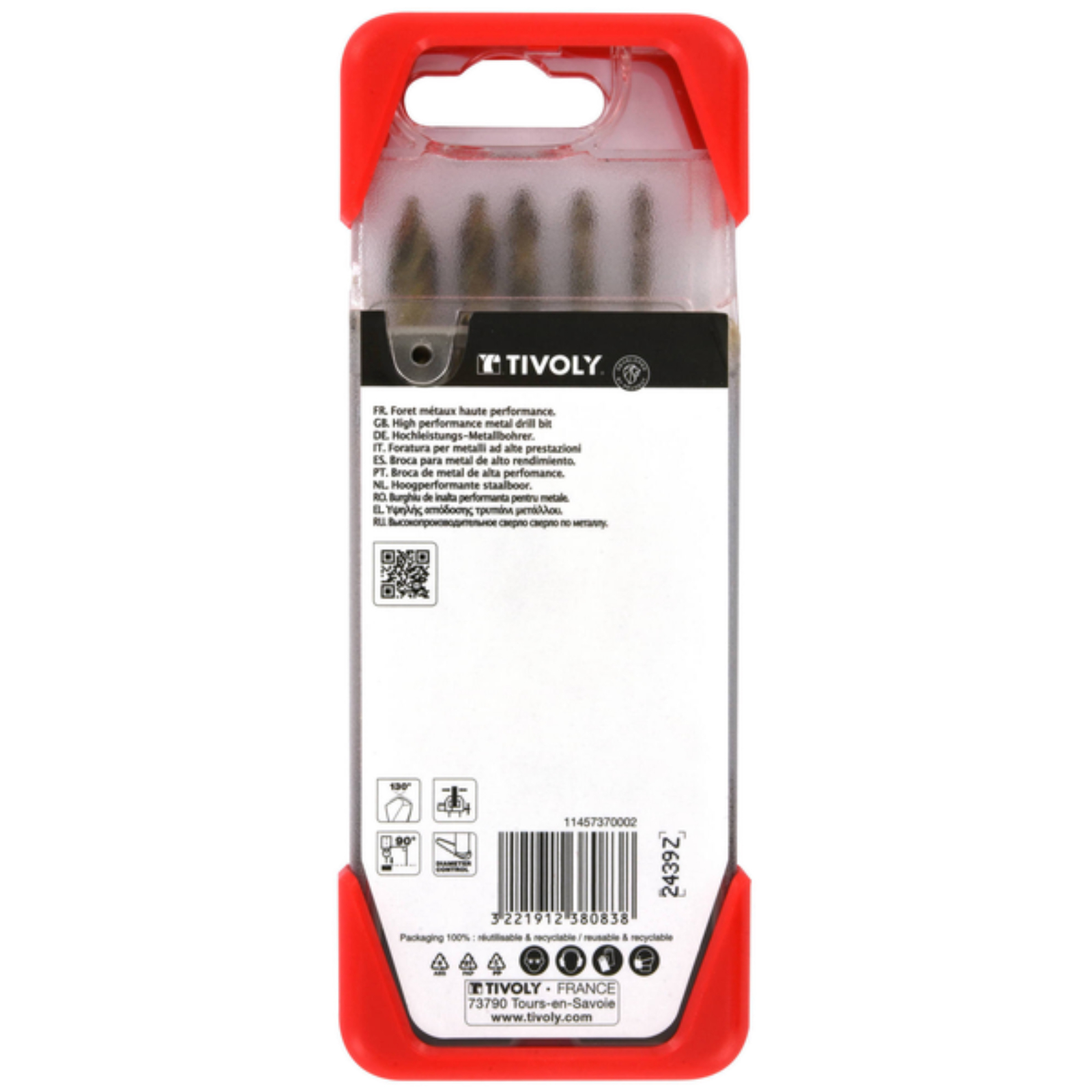 Foret métaux TSP HSS Cobalt queue hexagonale TIVOLY 11457370002