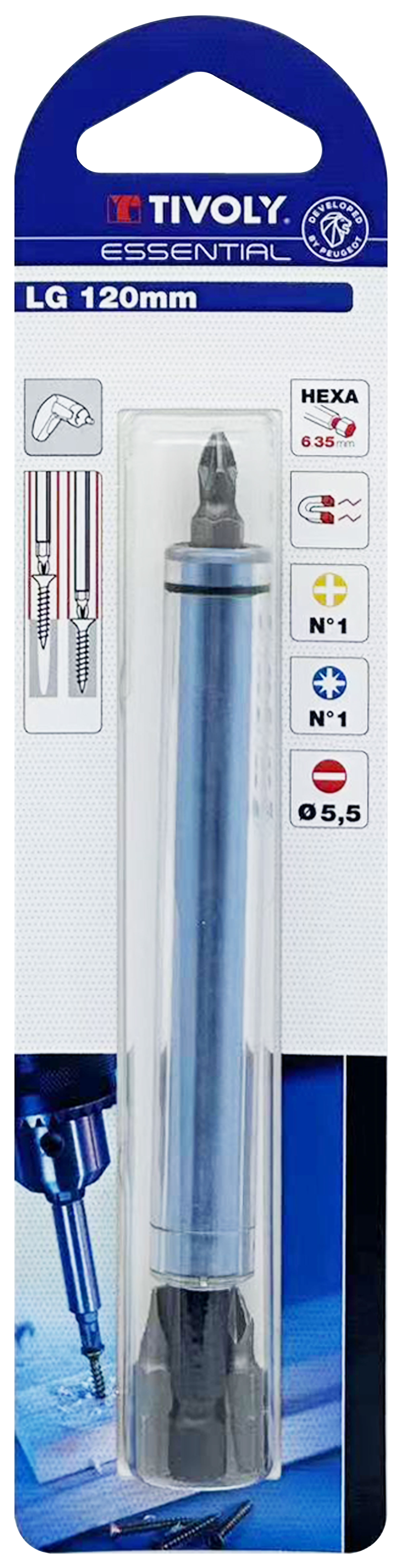 Guide de vis L120mm TIVOLY - 11501320012