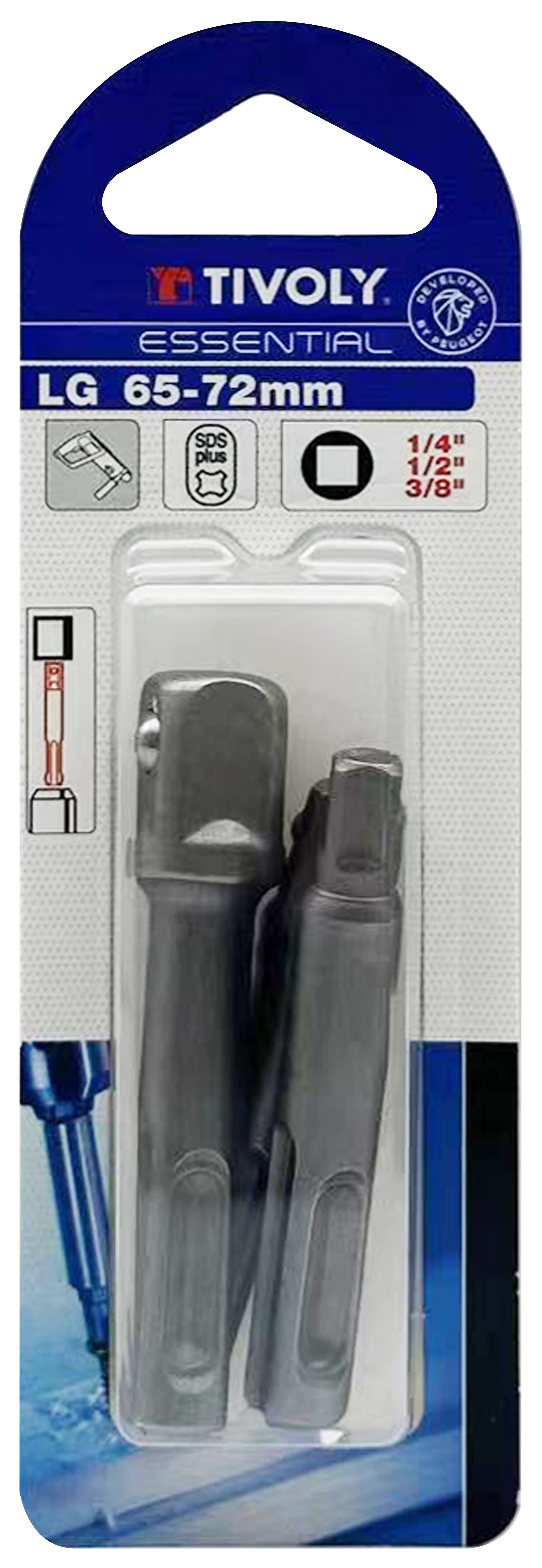 3 porte douilles SDS L65- 72mm TIVOLY - 11501320019