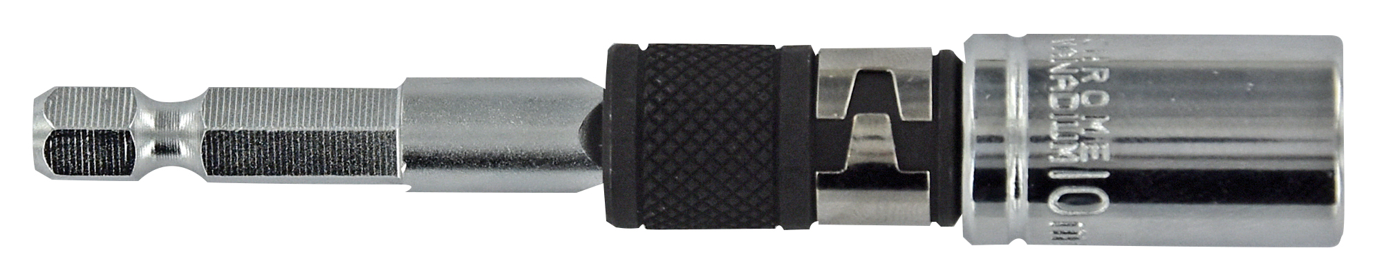 Porte-embout et douille 2 en 1 pour embouts de vissage hexa 6,35 et douilles carré F 1/4