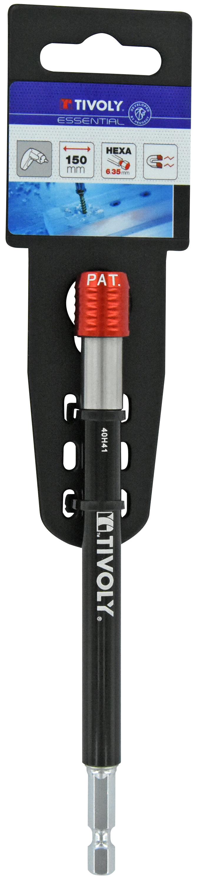 Porte-embout quick change L150mm avec bague de maintien TIVOLY - 11501330001