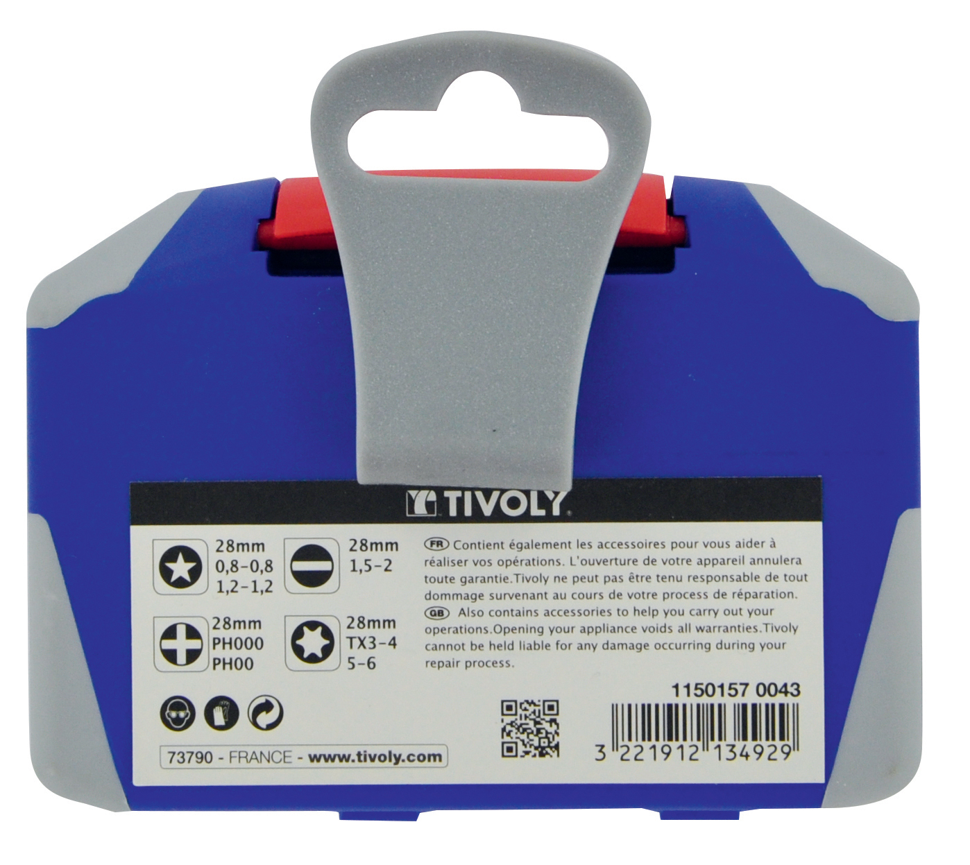 17 pièces -Embouts et accessoires pour ouverture smartphone TIVOLY - 11501570043