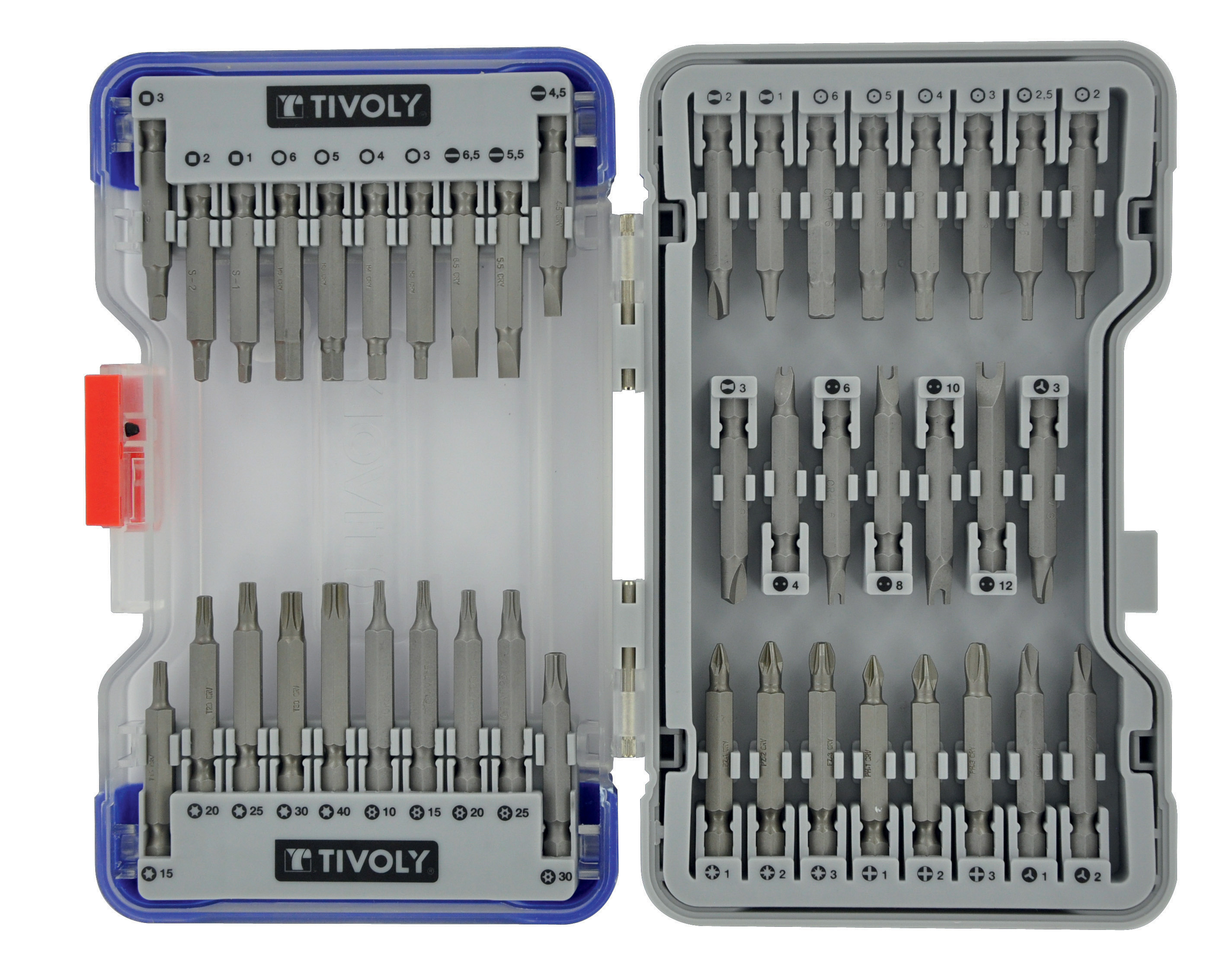 43 pièces -Embouts vissage longs L 50mm TIVOLY - 11501570044