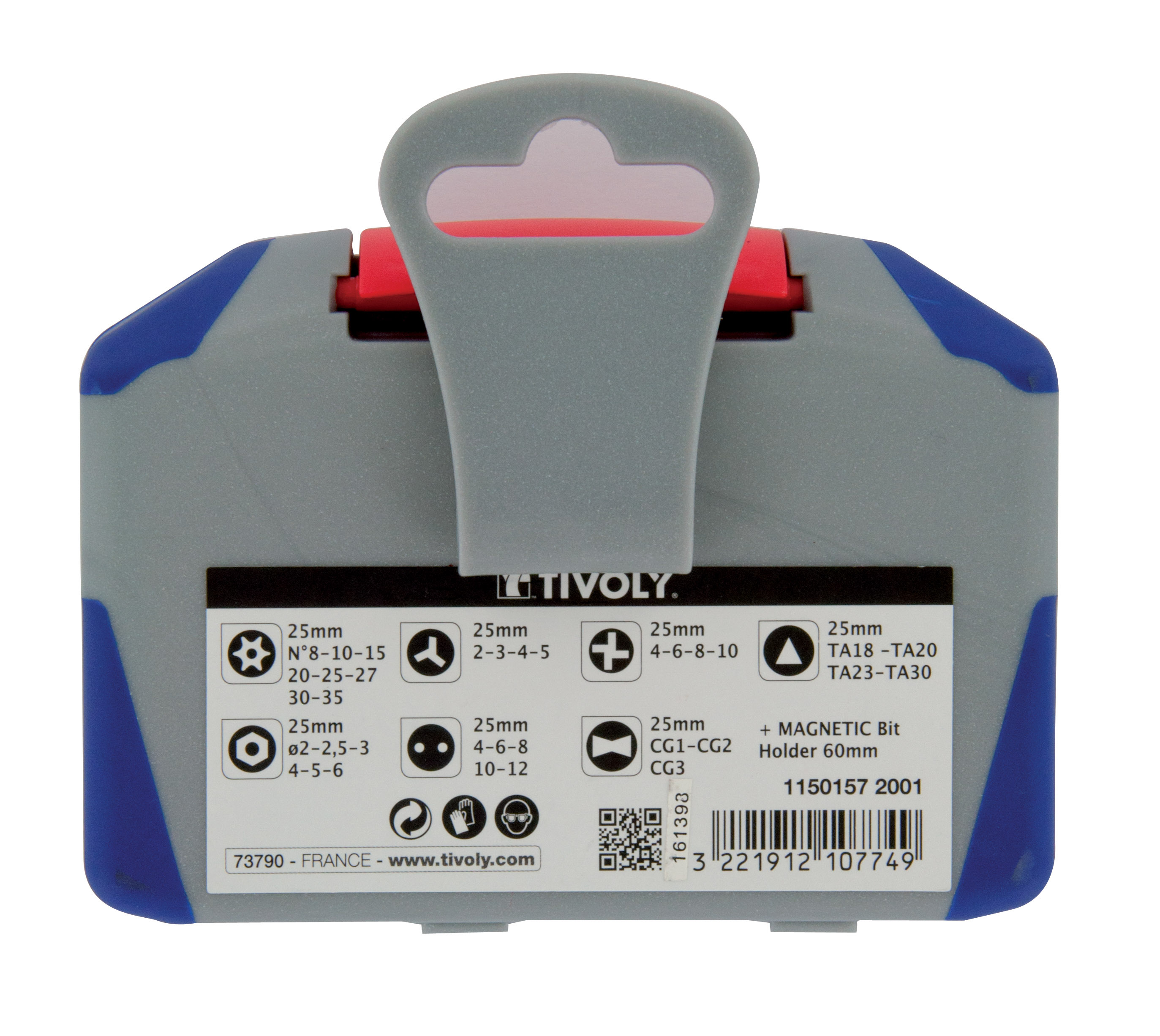 35 pièces -34 embouts securit series + 1 porte-embout magnétique TIVOLY - 11501572001