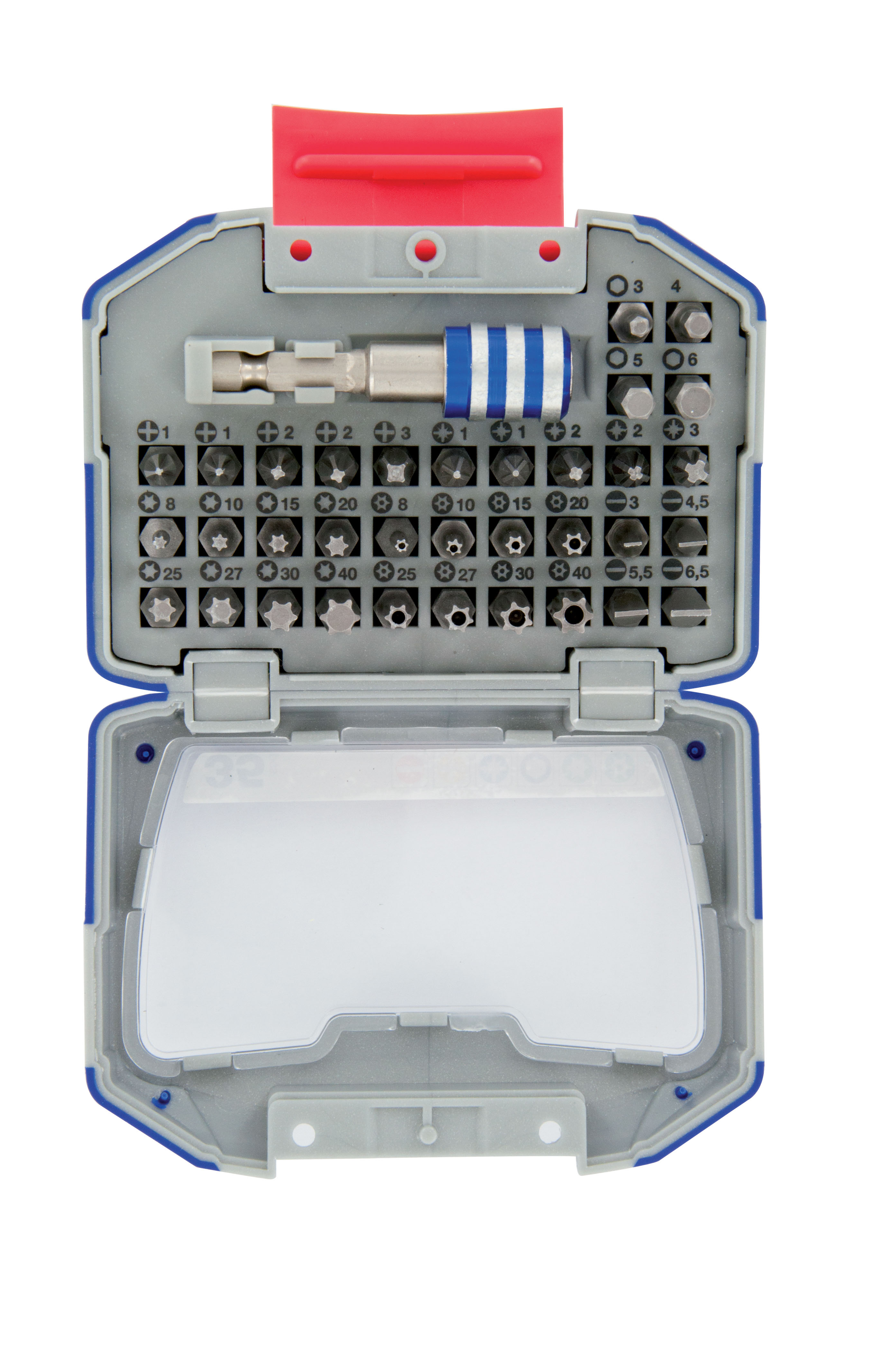 35 pièces -34 embouts standard + 1 porte-embout quick change magnétique TIVOLY - 11501572003