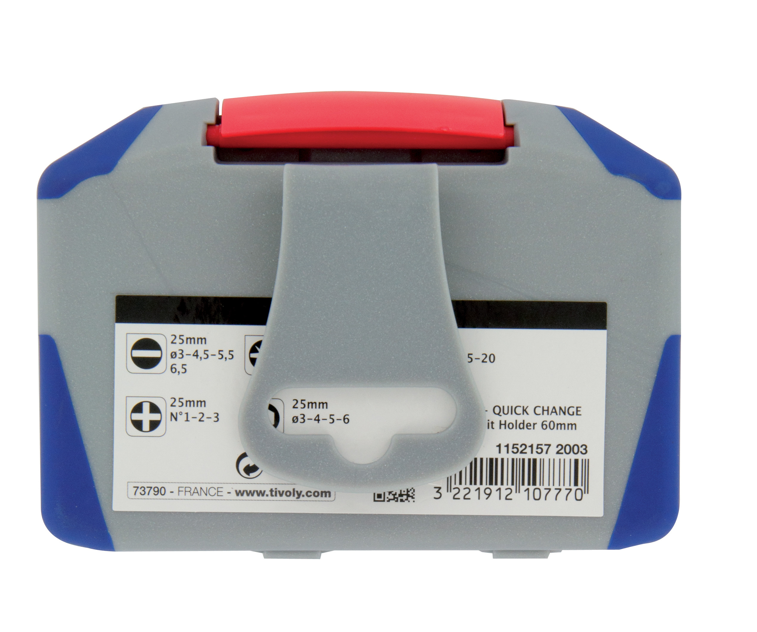 22 pièces -21 embouts torsion revêtus TiN + 1 porte-embout quick change magnétique Quick change TIVOLY - 11521572003