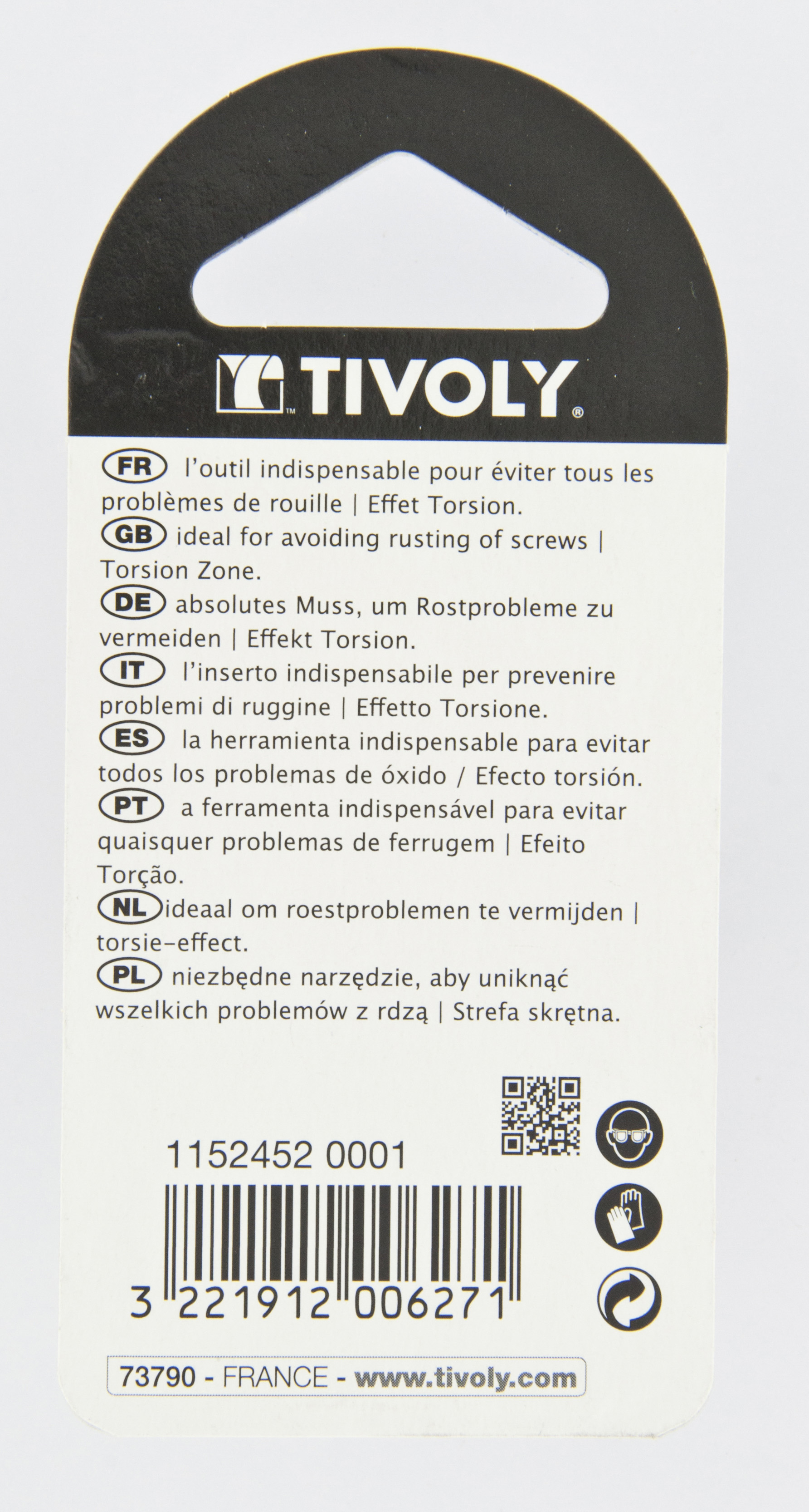 Embout de vissage -Torsion INOX -Pour vis Torx (Blister) N°: N20-25-30 / L: 25 TIVOLY - 11524520001