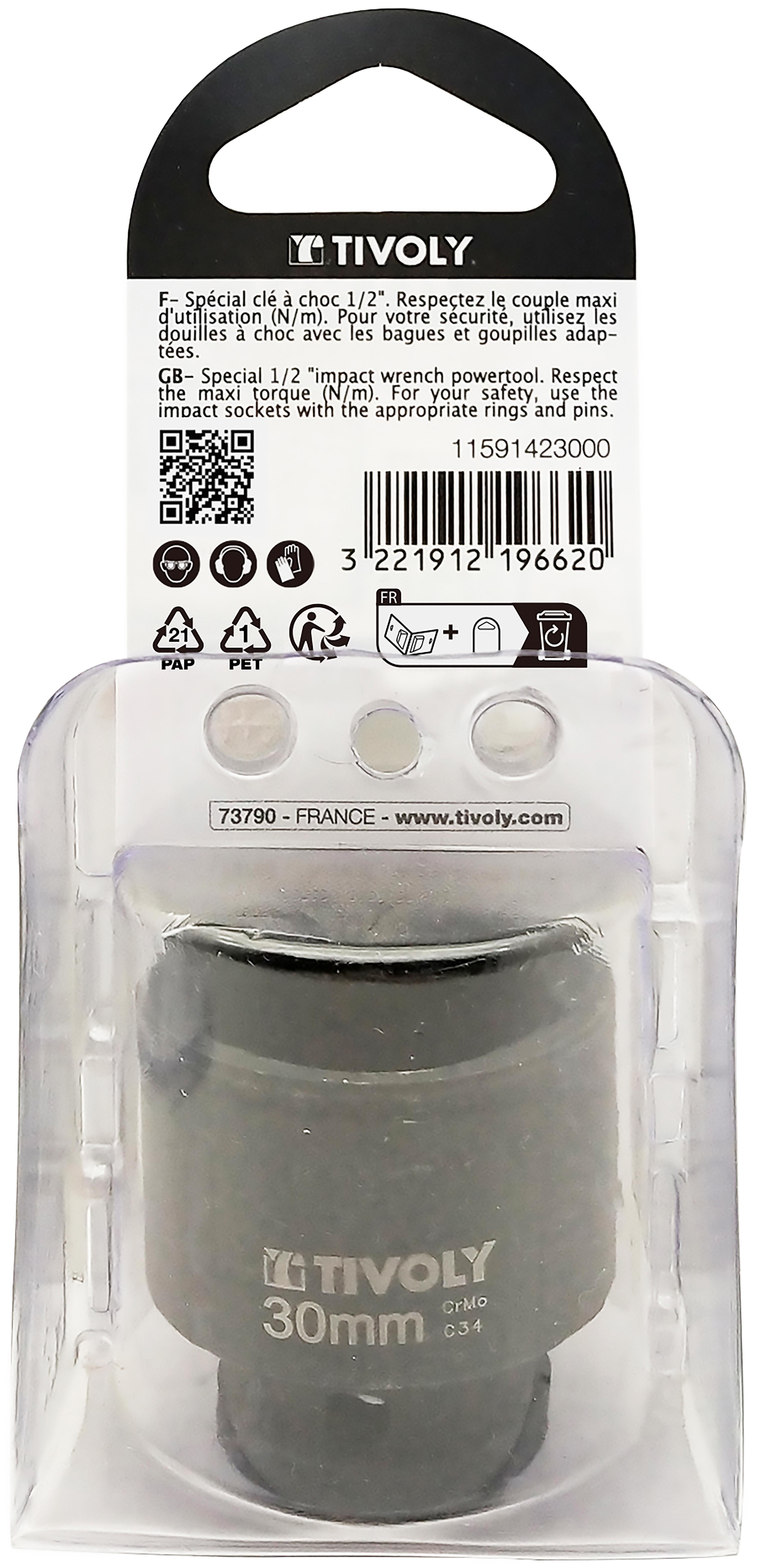 Douille à choc magnétique F 1/2