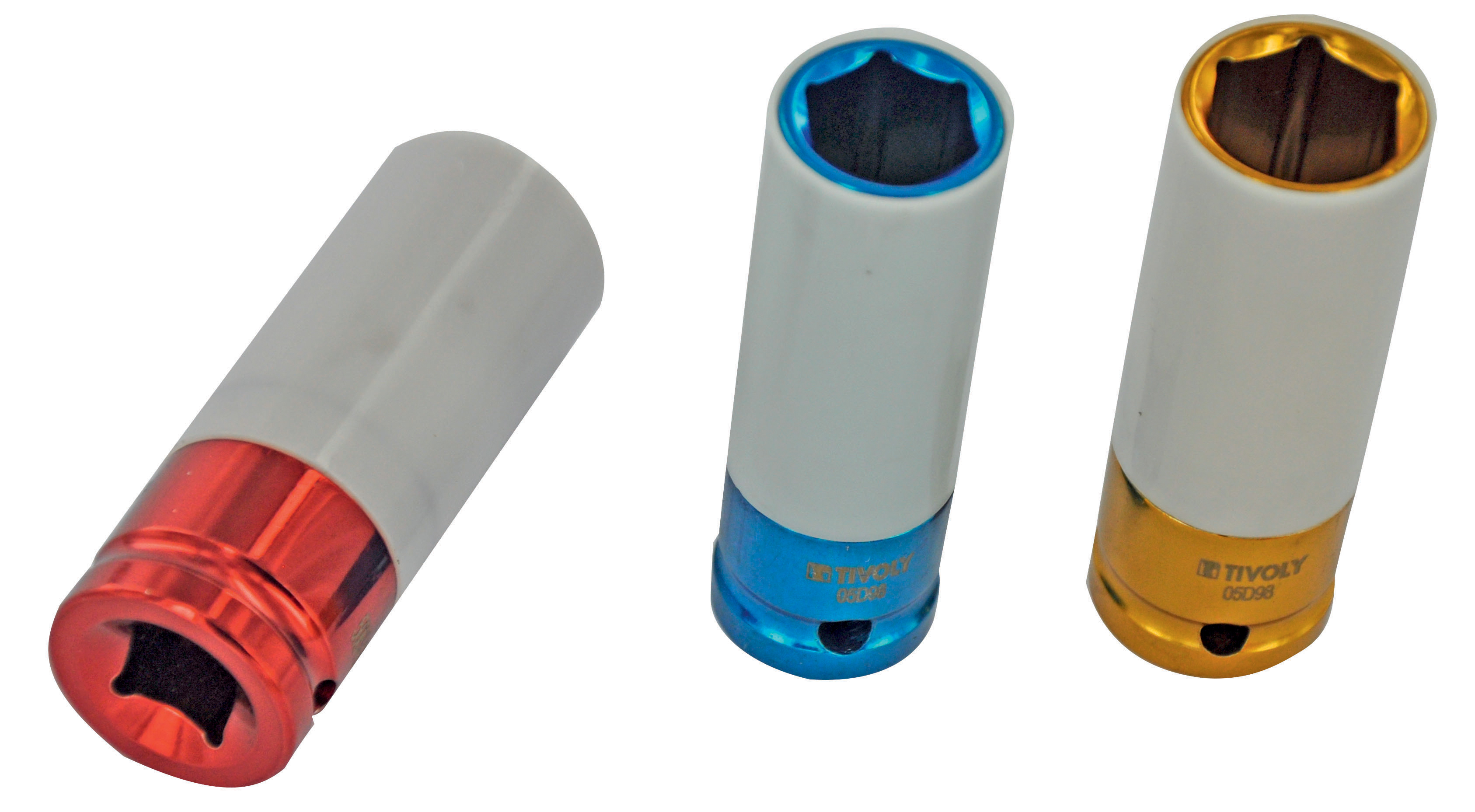 3 pièces -Douilles à choc longues Ø 17 à 21mm -Spécial roues de voiture -IMPACT TIVOLY - 11591470001