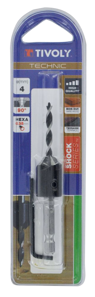 Ø5 mm mèche+fraise bois TIVOLY - 11900620500