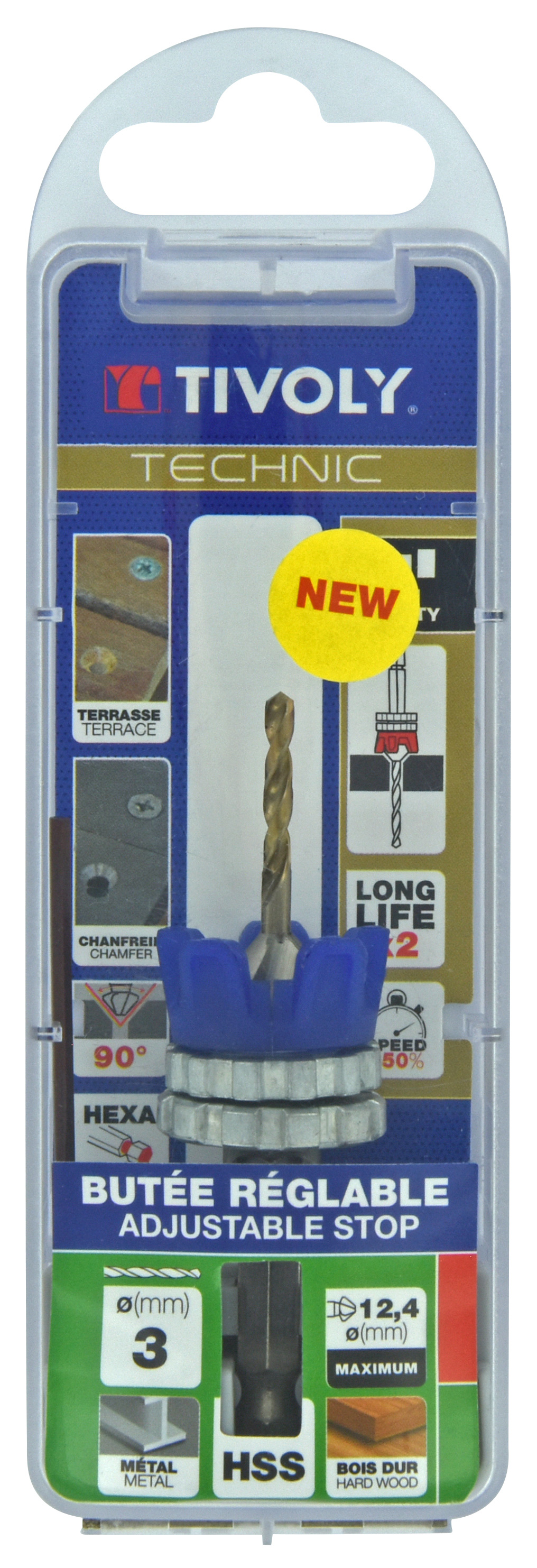 Ø3 mm mèche+fraise métal TIVOLY - 11900720300