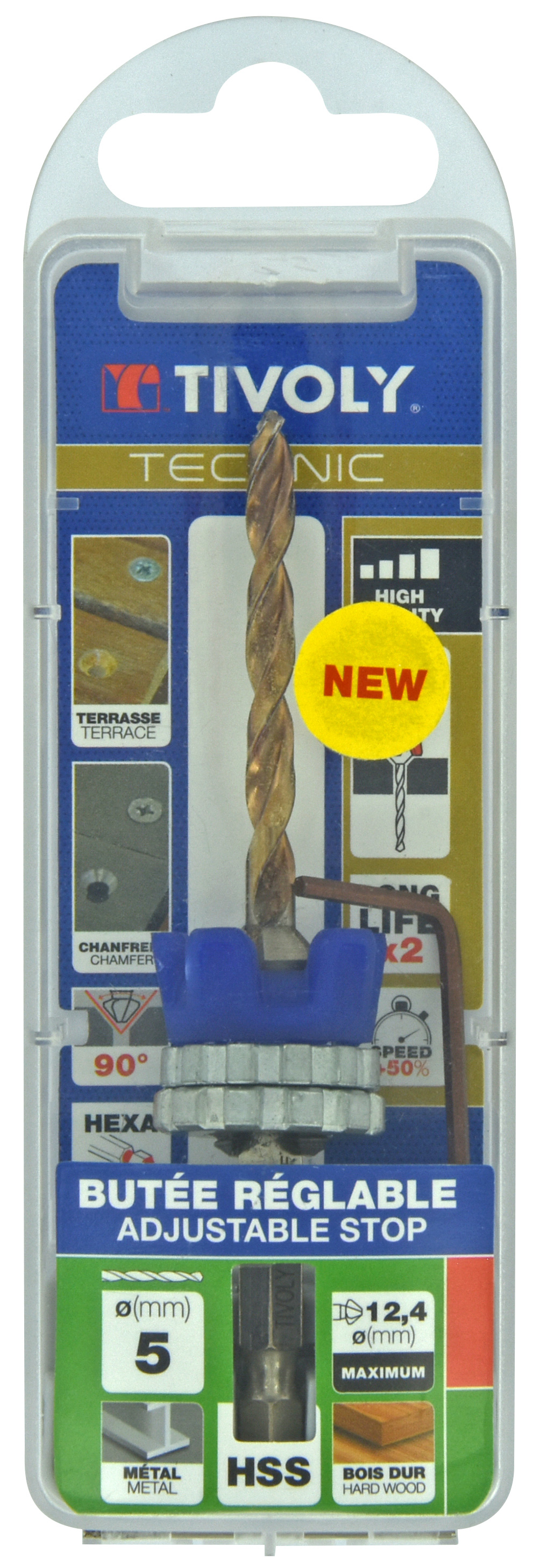 Ø5 mm mèche+fraise métal TIVOLY - 11900720500