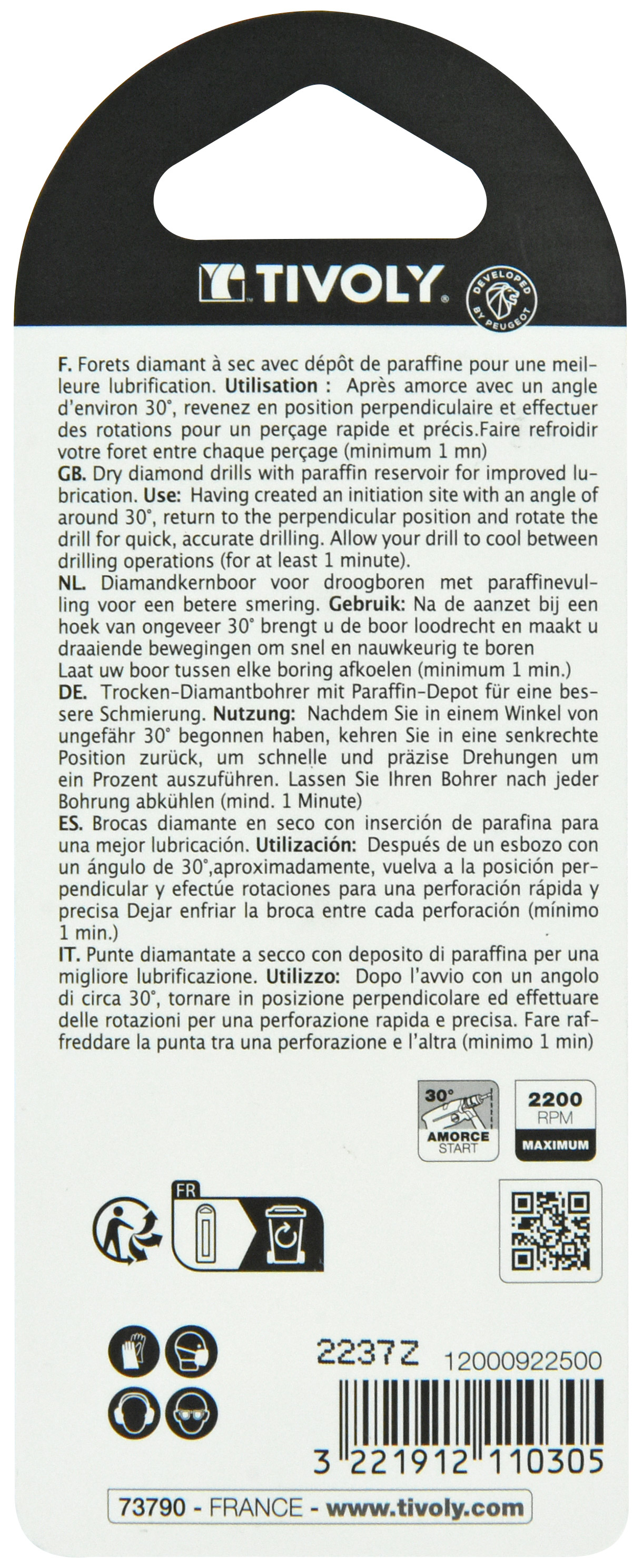 FORETS DIAMANT A SEC TIVOLY - 12000922500