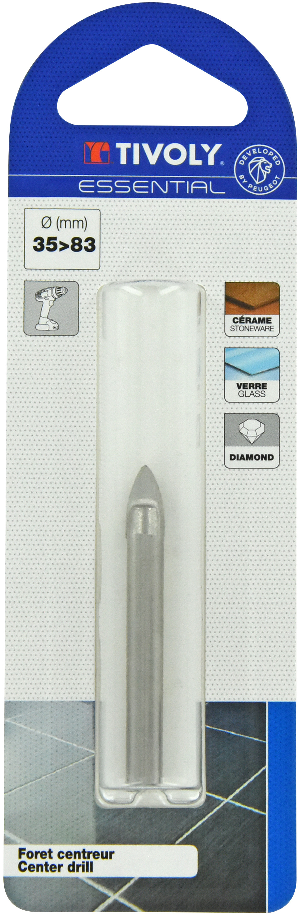 Forets centreur carbure Ø 35>83mm TIVOLY - 12001620650