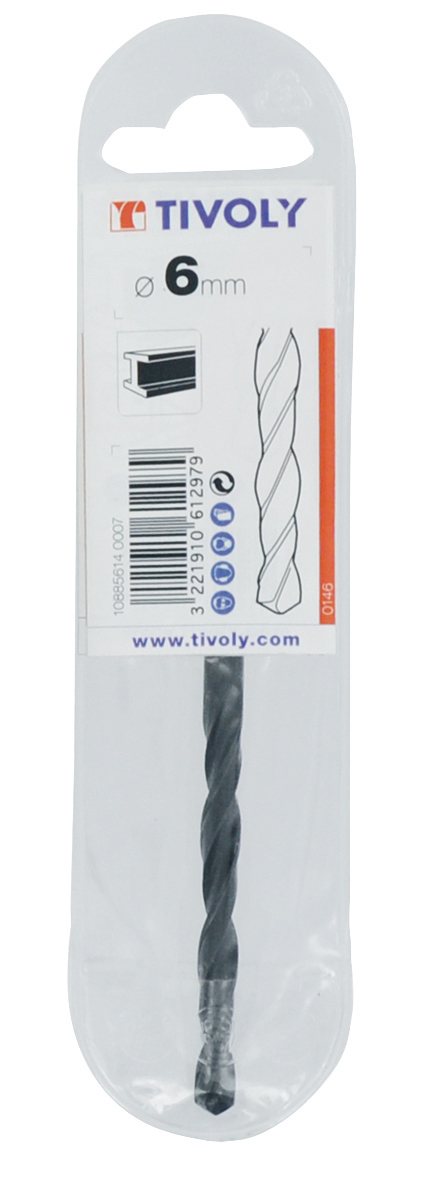 Foret métaux laminé HSS - STEAM -DIN338 -h8 -Queue cylindrique Ø: 7 L: 109 TIVOLY - 50200140700