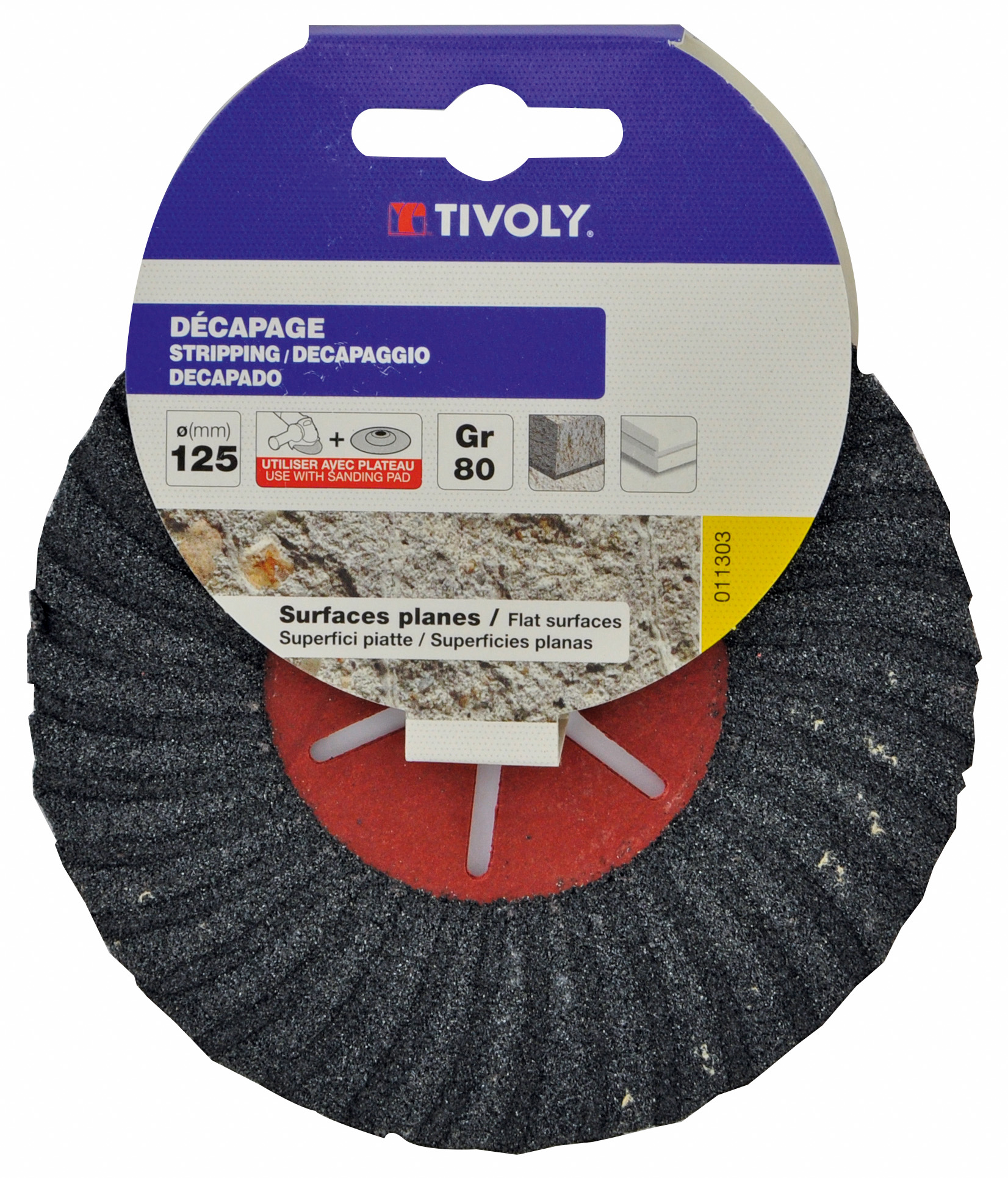 Disque SEMI-RIGIDE (Cartonnette brochable) / Dim Ø125 / Gr : 36 TIVOLY - XT10112011302