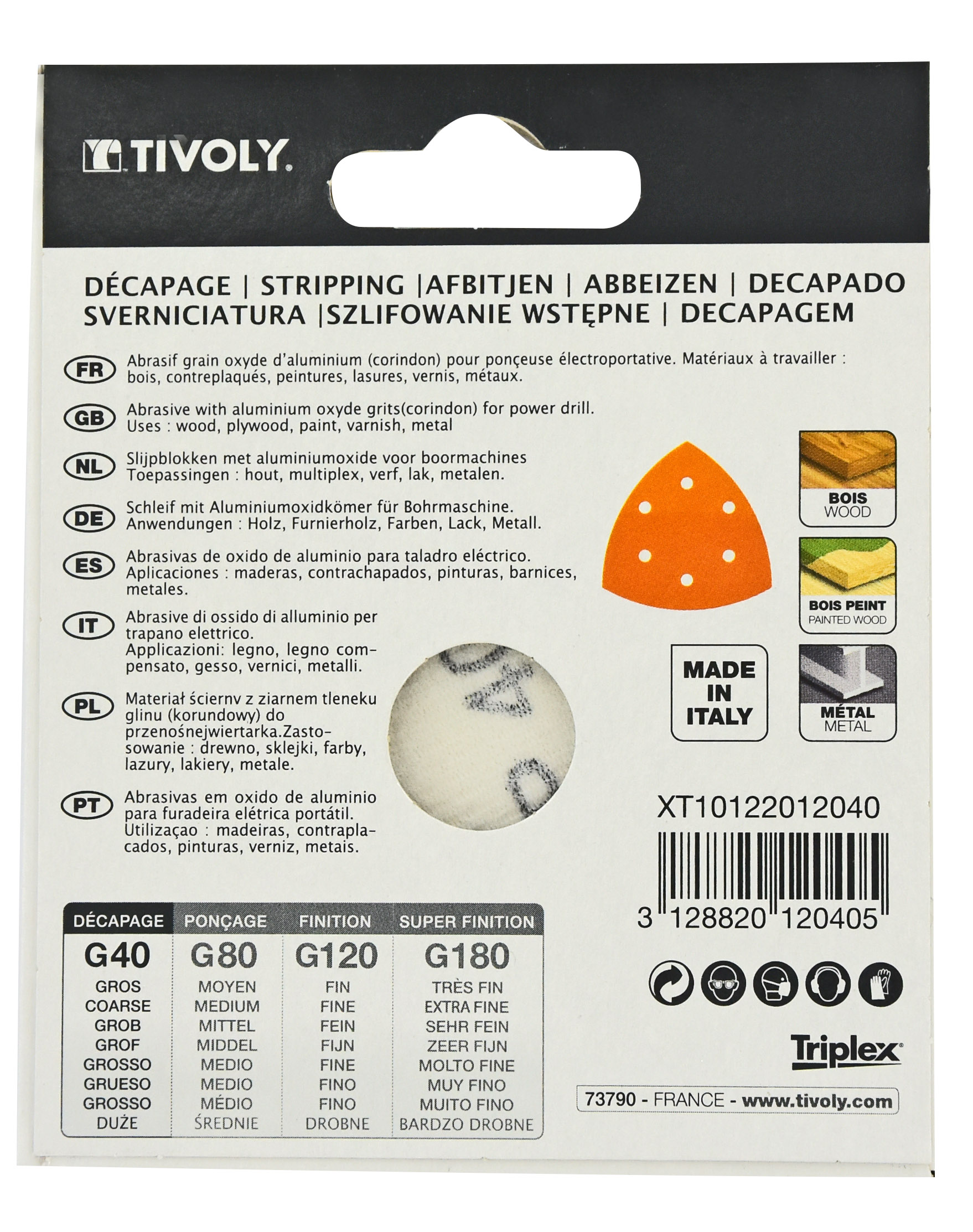 Patin AUTO-AGRIPPANT -95x95x95mm -Pour ponceuse Delta / Dim 95x95x95 / Gr : 40 TIVOLY - XT10122012040