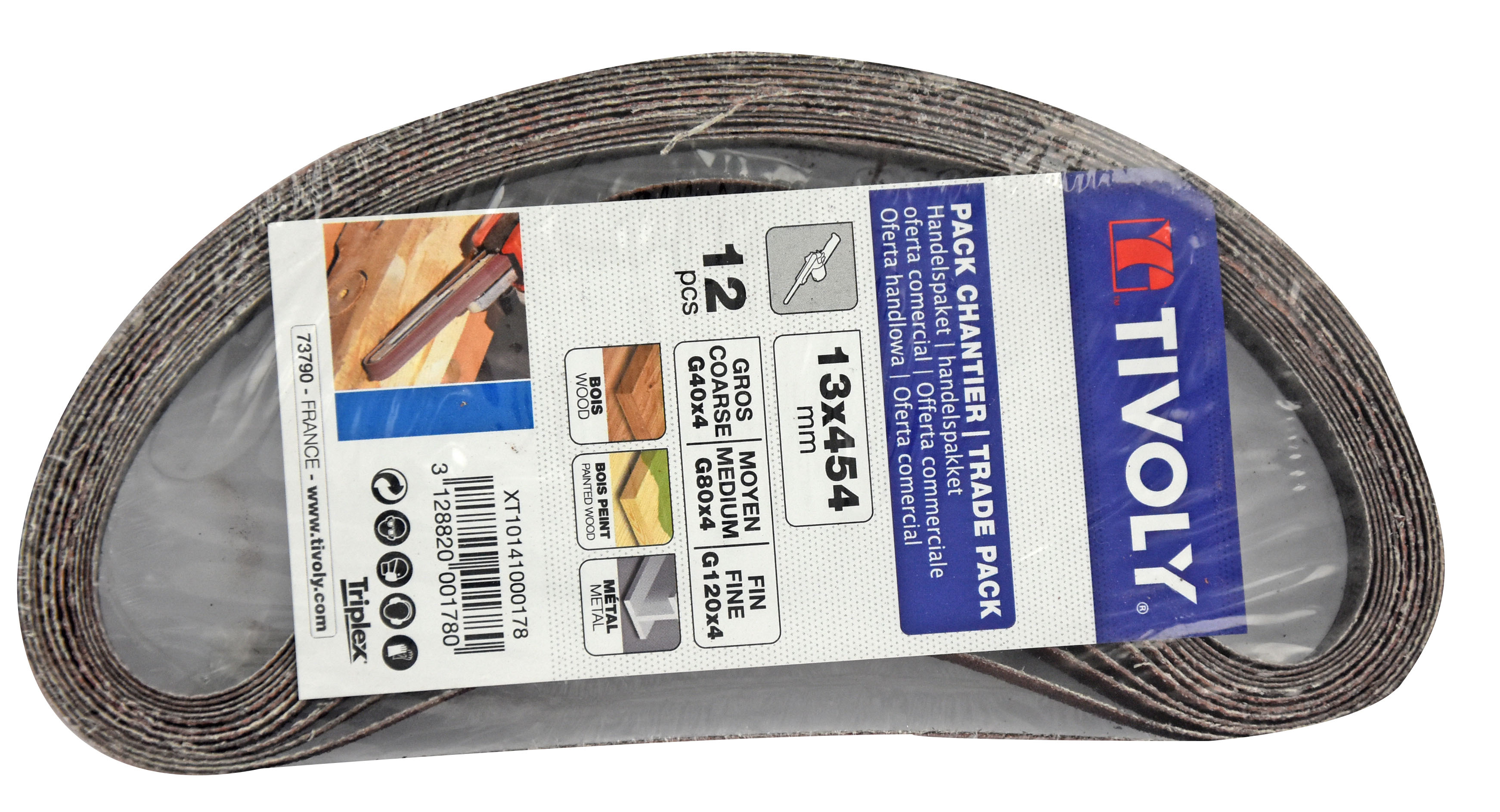 Bande LIME -13x454mm -Pour lime électrique / Dim 13x454 / Gr : 50/80/120 TIVOLY - XT10141000178