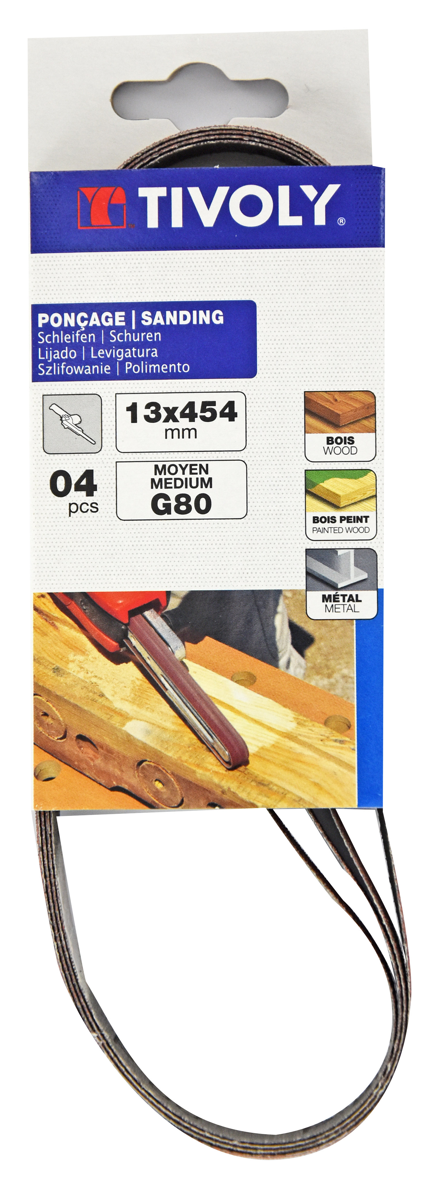 Bande LIME -13x454mm -Pour lime électrique / Dim 13x454 / Gr : 120 TIVOLY - XT10142014003