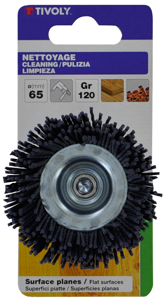 Brosse COUPE -Fil nylon bleu -Ponçage du bois / Ø: 65 / TIVOLY - XT20222000786