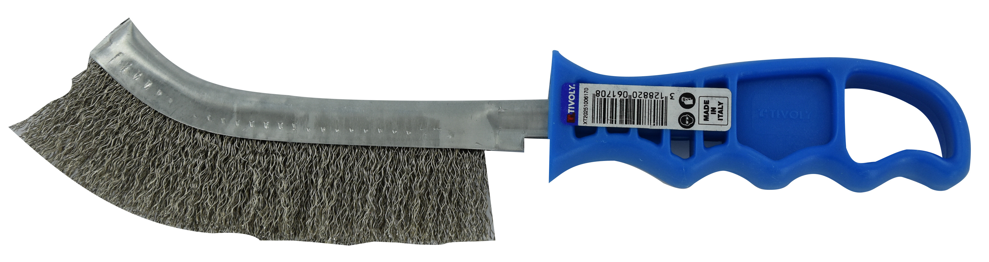 Brosse ERGONOMIQUE - convexe - Garniture INOX ondulé TIVOLY - XT20251006170