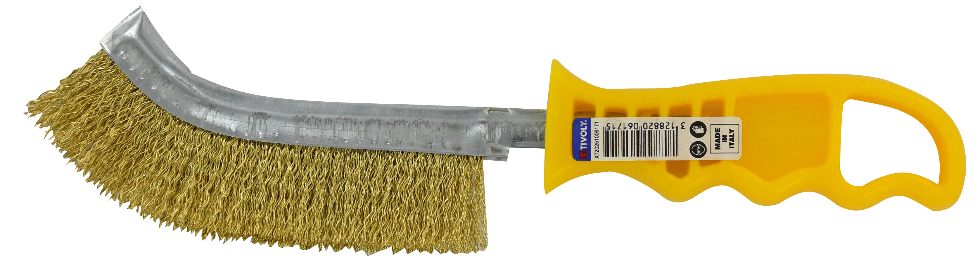 Brosse ERGONOMIQUE - convexe - Garniture ACIER LAITONNE ondulé TIVOLY - XT20251006171