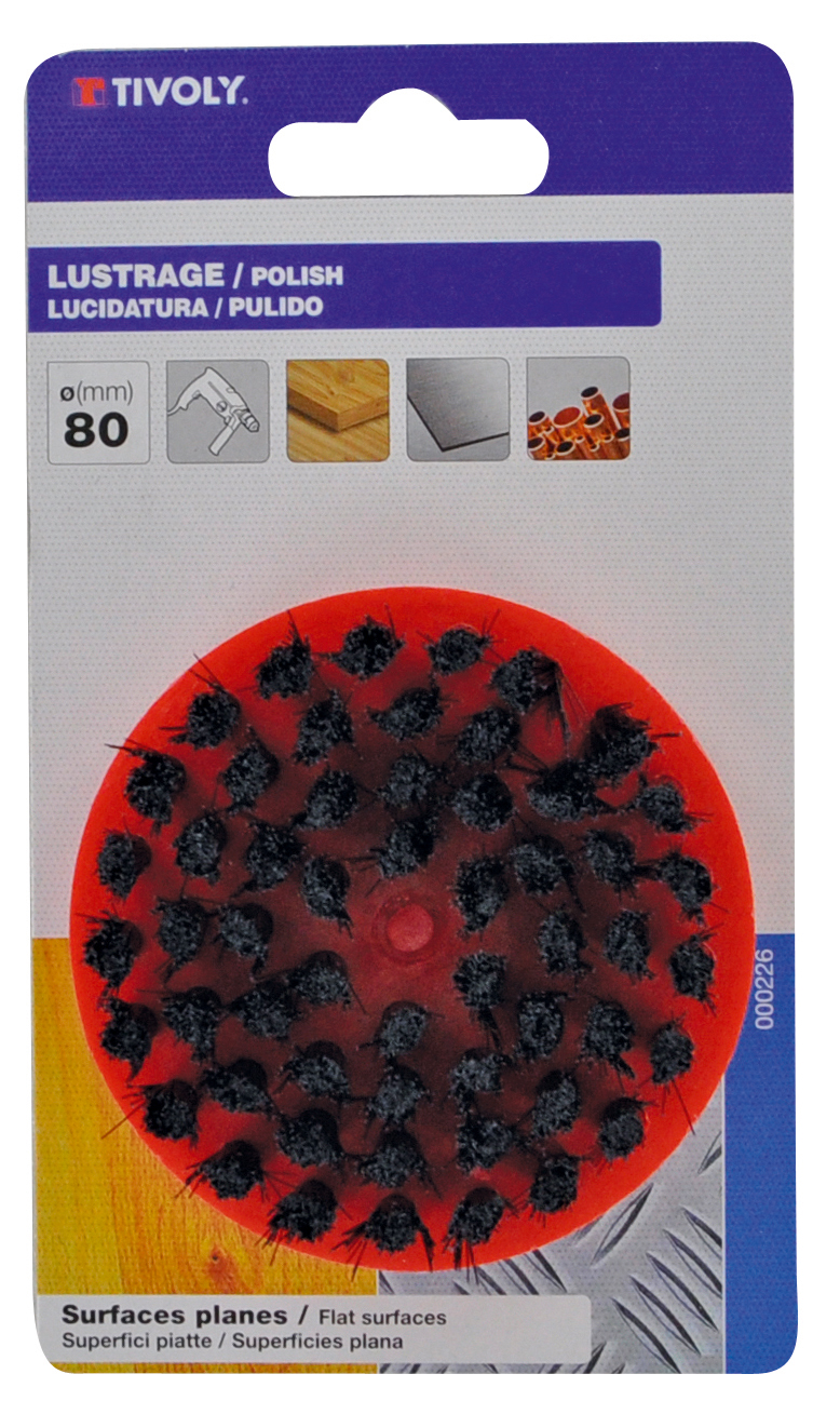 Brosse À LUSTRER (Cartonnette brochable) / Ø: 80 / TIVOLY - XT20252000226