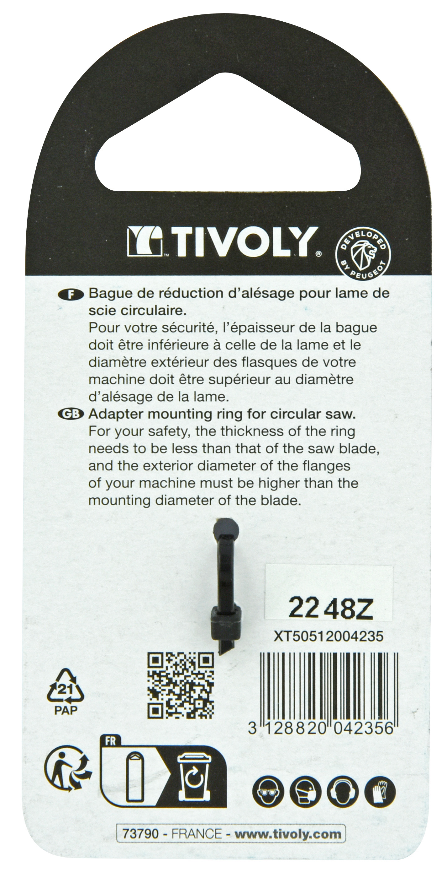 BAGUES DE REDUCTION | Scie circulaire Ø30>>>Ø20 TIVOLY - XT50512004235