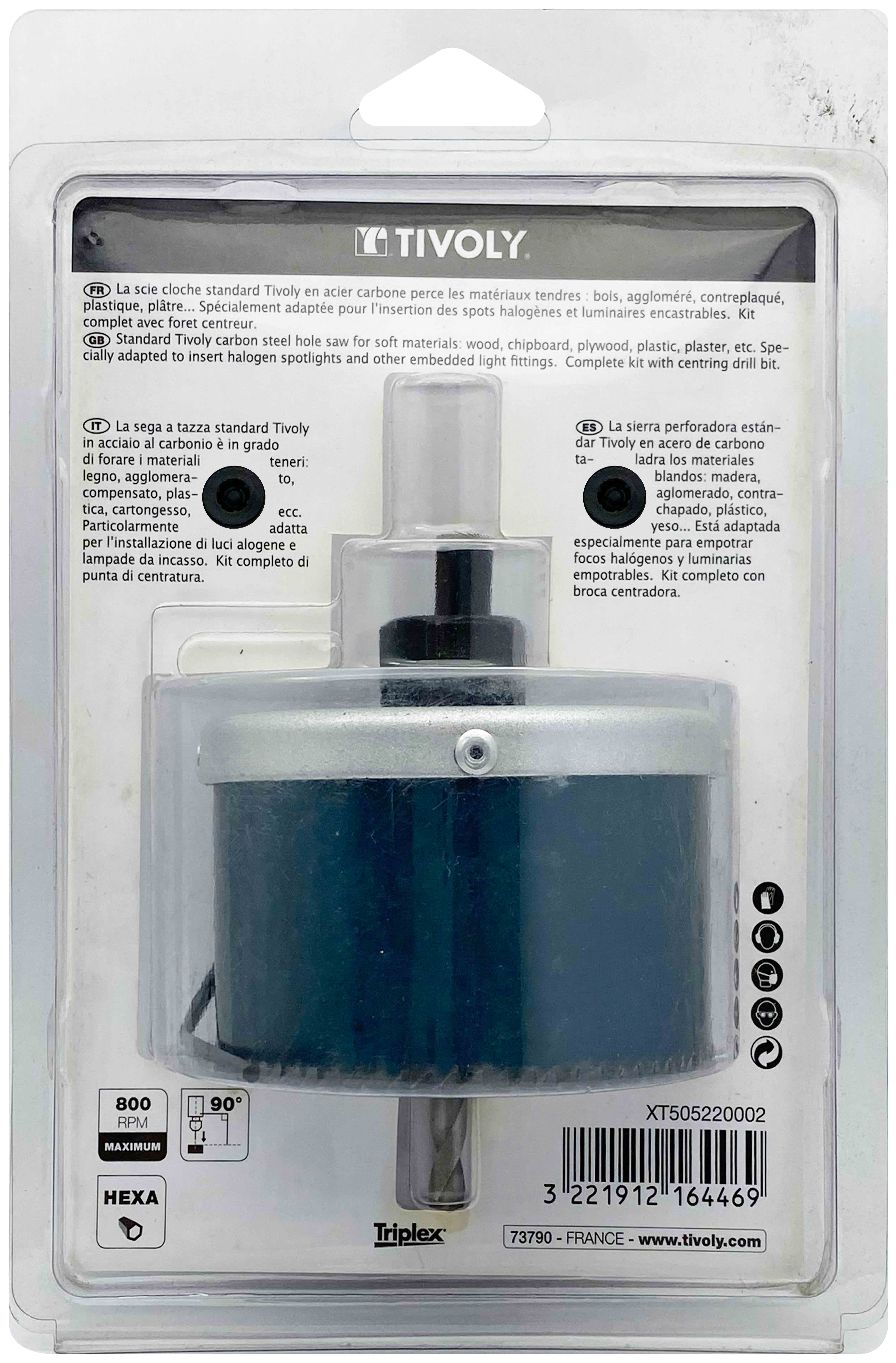 Scie cloche HCS (Blister Box) / H: 40 Ø: 80 TIVOLY - XT505220002