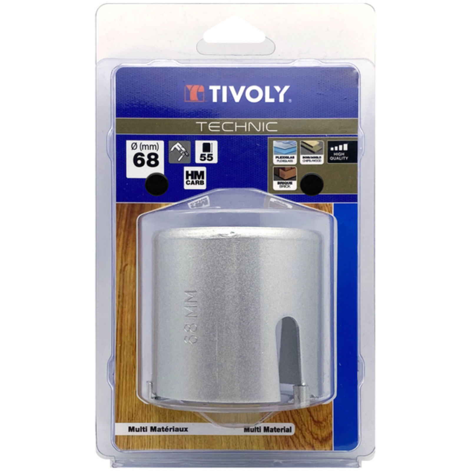 Scie cloche multi-matériaux 127 mm dents carbure TIVOLY XT505220027