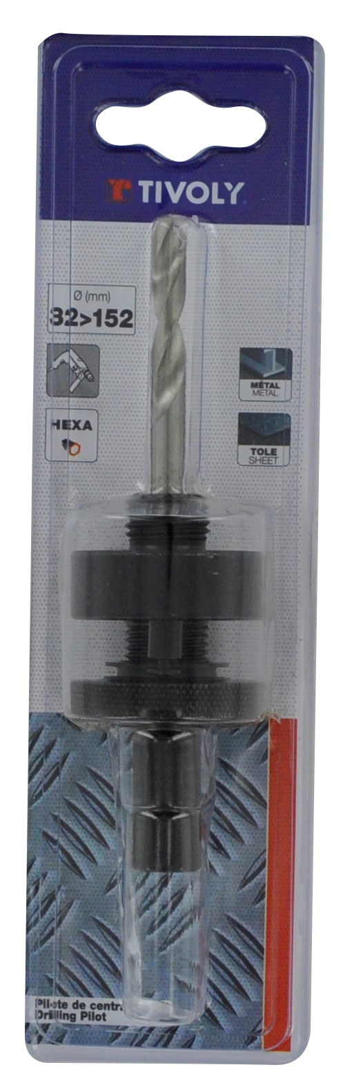 ARBRE PILOT BIM | Queue HEXA Ø 32>152 TIVOLY - XT50522052250