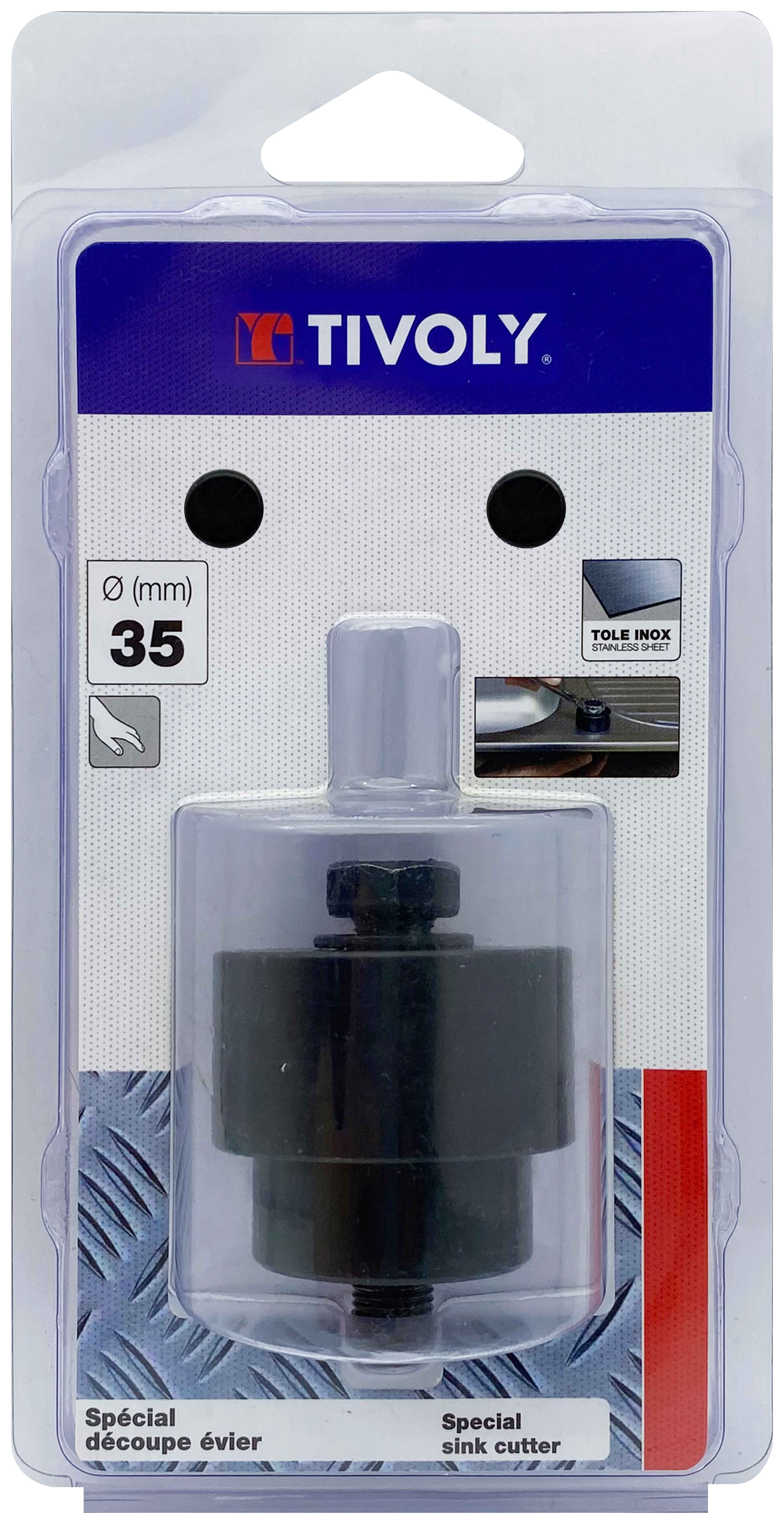 Perforateur et découpeur d'évier Ø35 mm TIVOLY - XT50522052304
