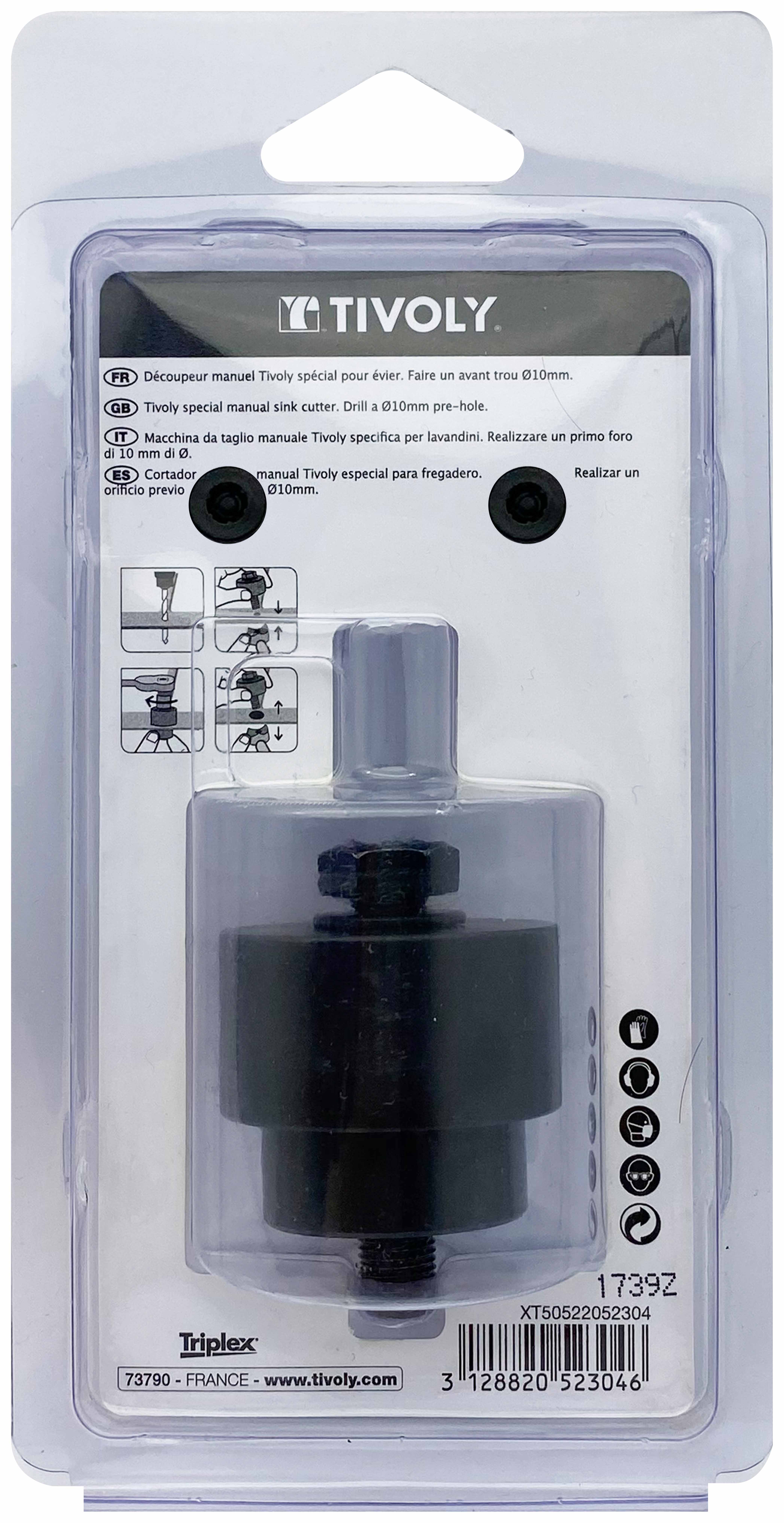 Perforateur et découpeur d'évier Ø35 mm TIVOLY - XT50522052304