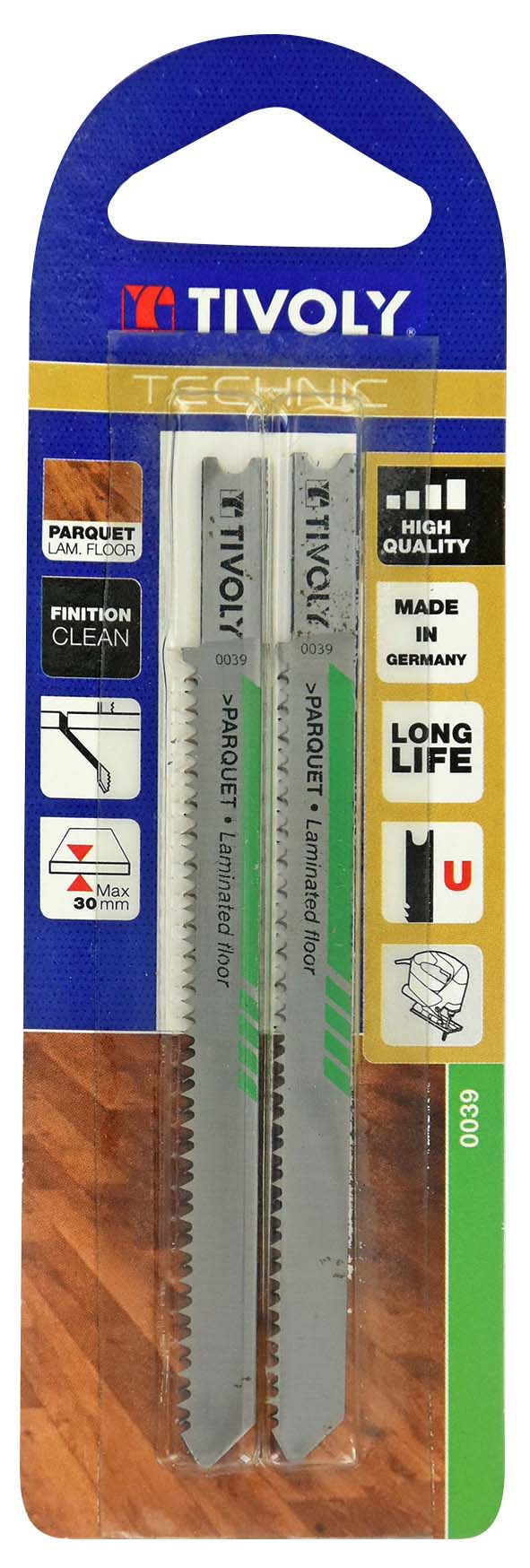 Lame de scie sauteuse -Pour parquet -Attache U / L: 100 / H: 75 / Droite TIVOLY - XT505320039