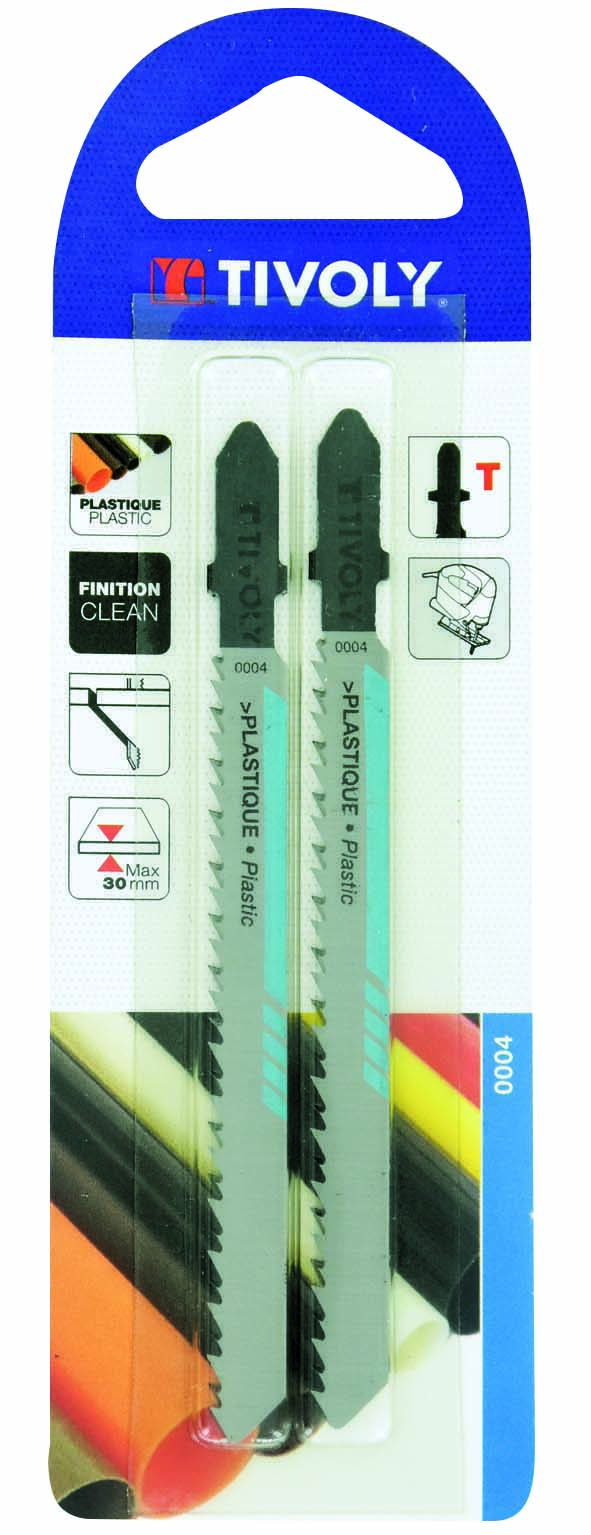 Lame de scie sauteuse -Pour bois tendre et aggloméré -Attache T / L: 75 / H: 50 / Courbe TIVOLY - XT505520003