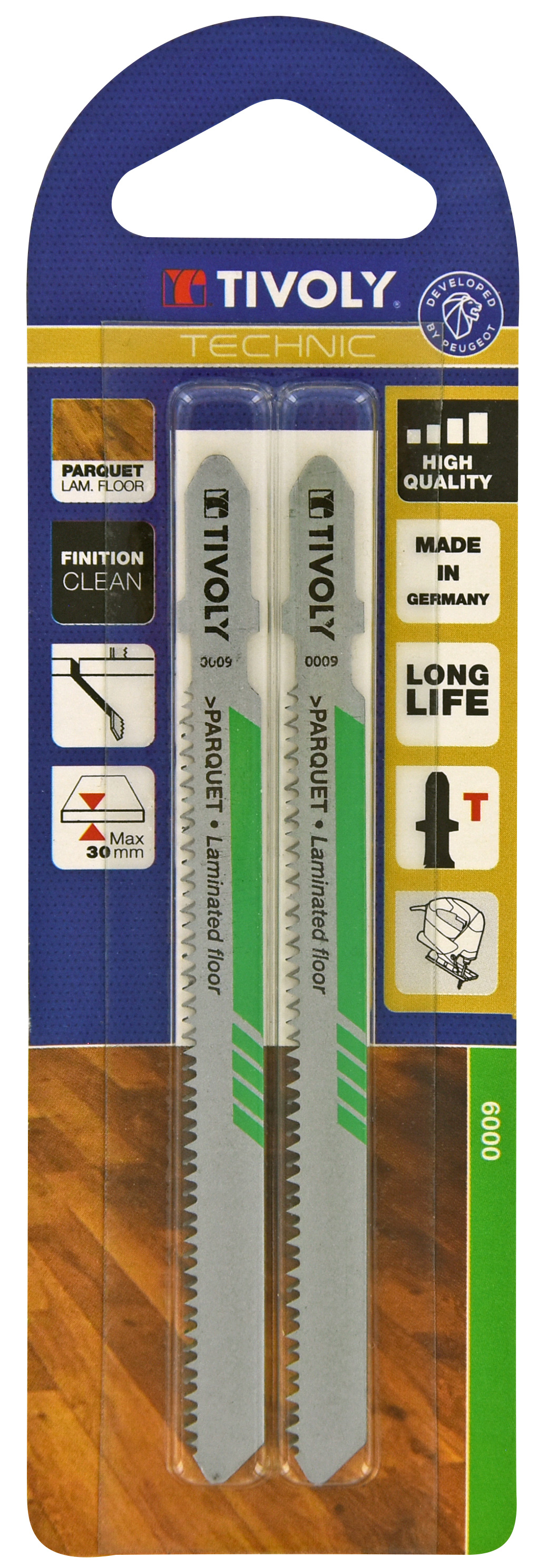 Lame de scie sauteuse -Pour parquet -Attache T / L: 100 / H: 75 / Droite TIVOLY - XT505520009