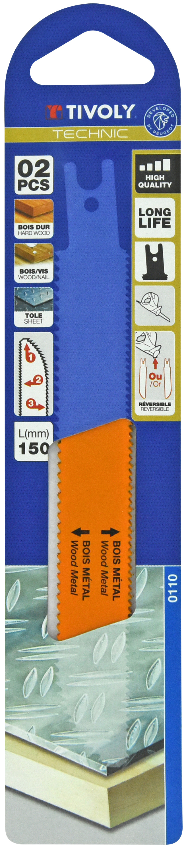 Pour bois, MDF, bois avec clous, métal -Attache universelle double / L: 150 / H: 130 / Droite TIVOLY - XT505820110