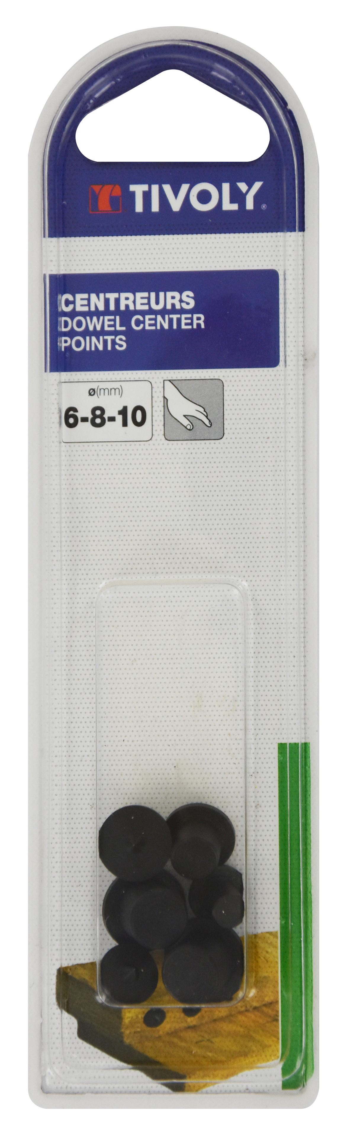 6 Centreurs Ø 6 - 8 - 10mm (2 pcs de chaque) TIVOLY - XT60632000436