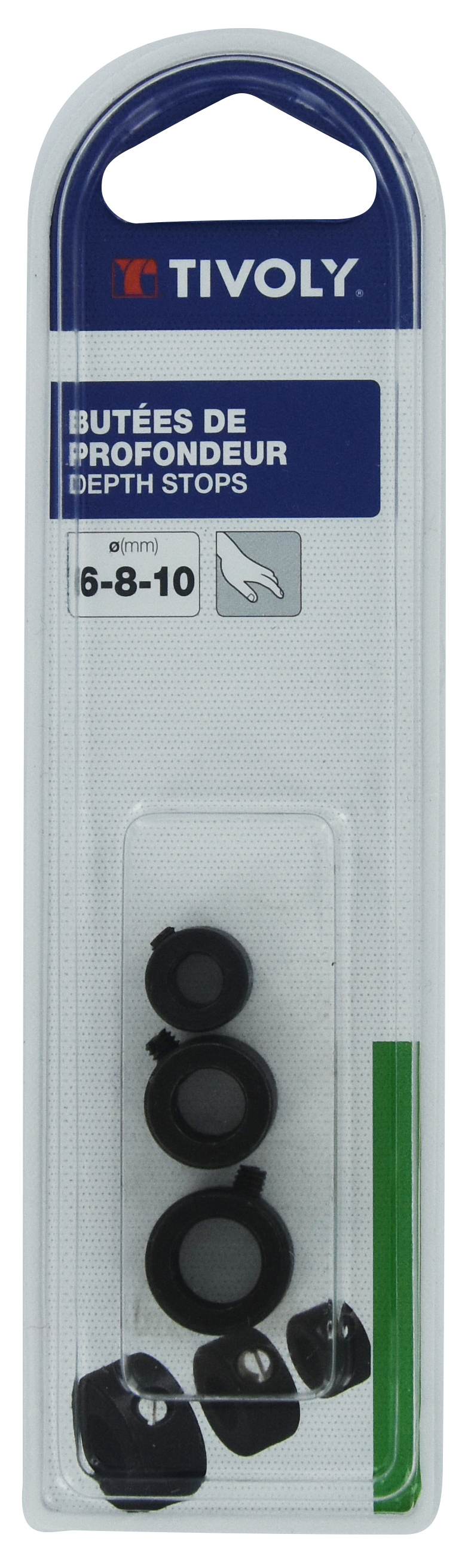 3 Butées de profondeur Ø 6- 8- 10mm TIVOLY - XT60632000689