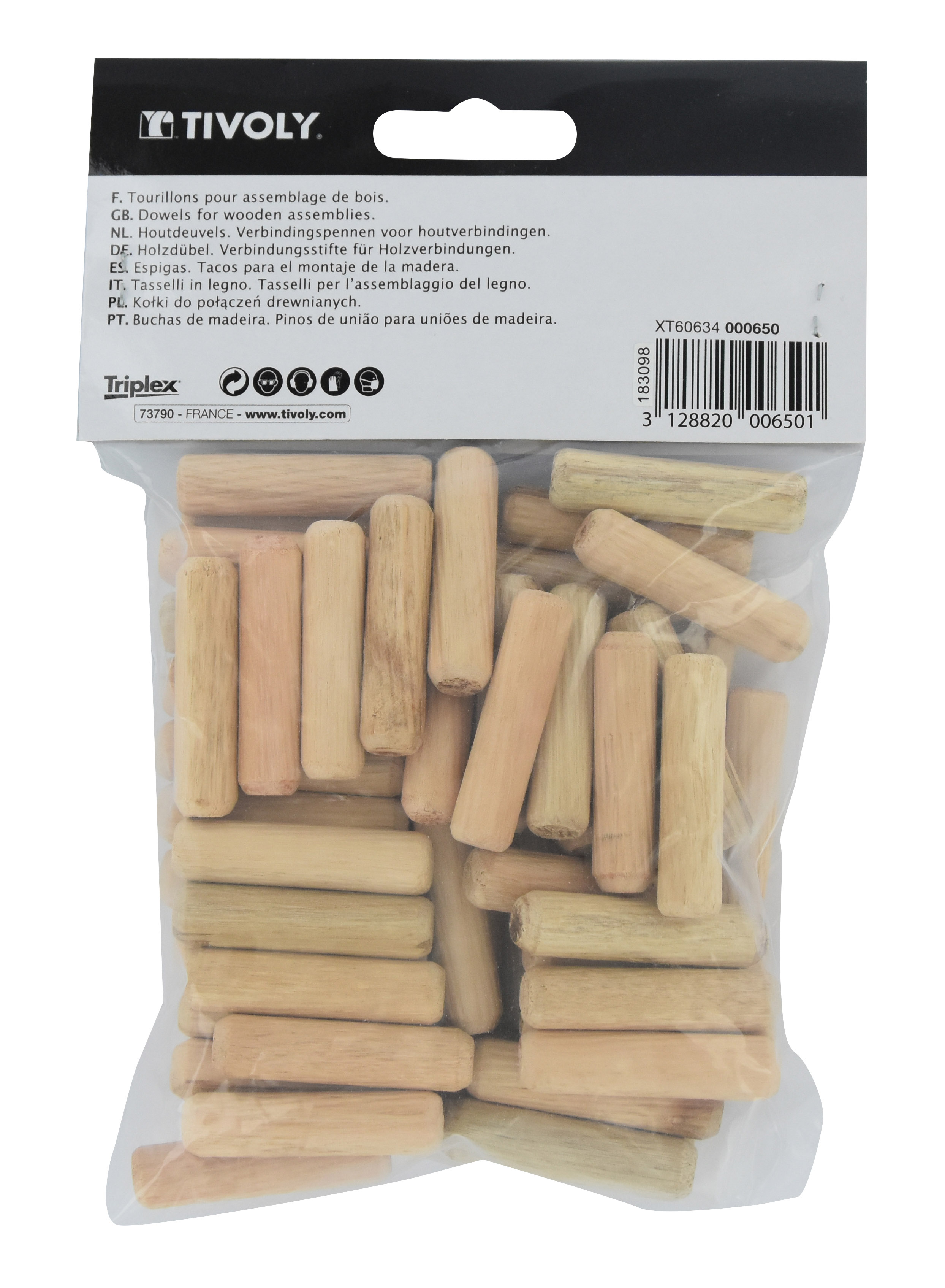 Tourillons Ø 10 - Lg 40 mm TIVOLY - XT60634000650