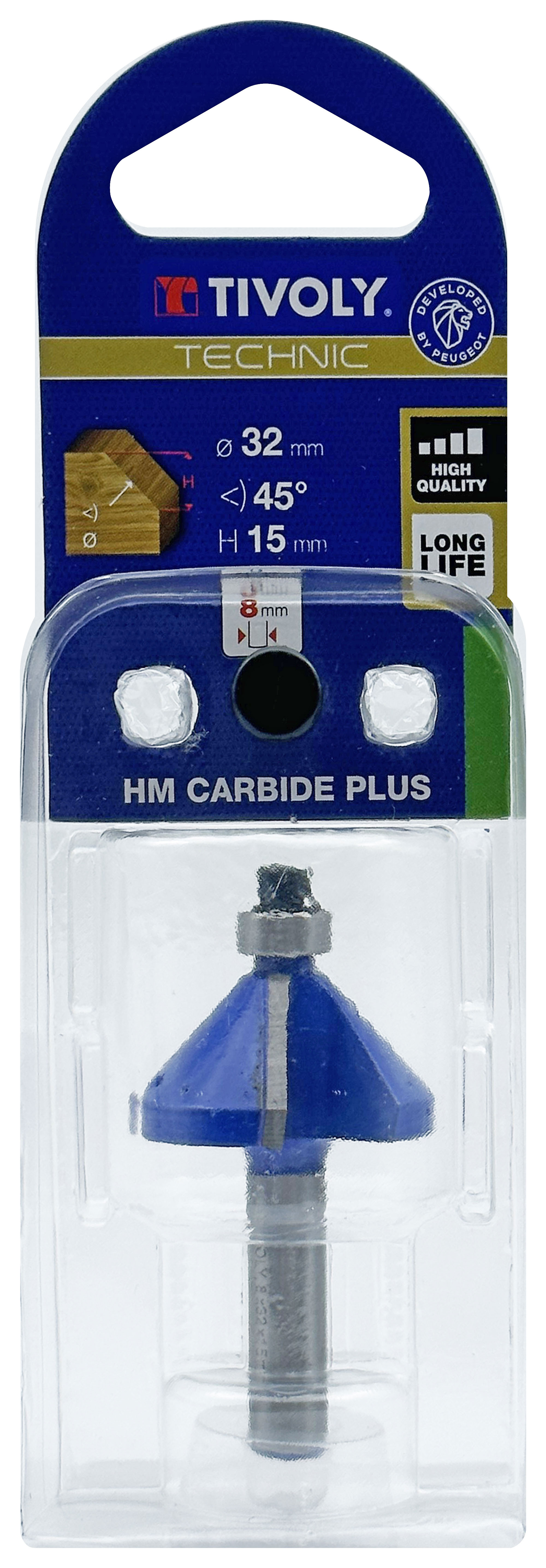 Fraise à chanfreiner + guide (Blister Box) / 32 TIVOLY - XT60642067806
