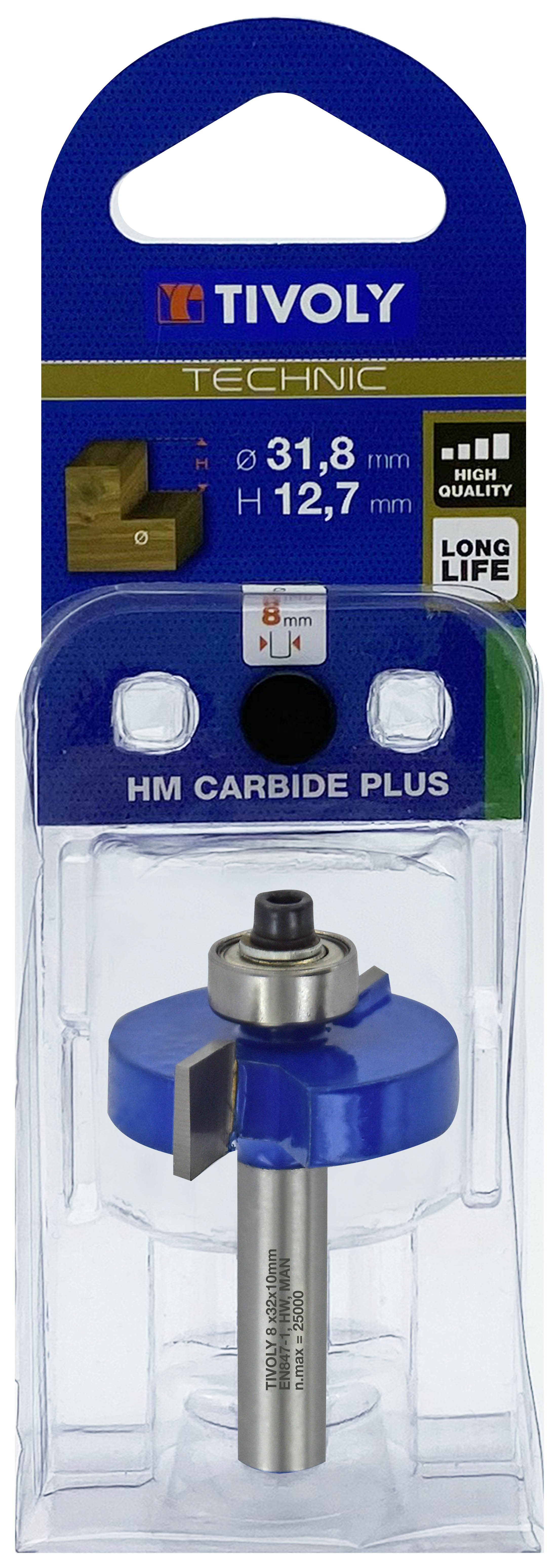 Fraise à feuillurer + guide (Blister Box) / 31.8 TIVOLY - XT60642067807