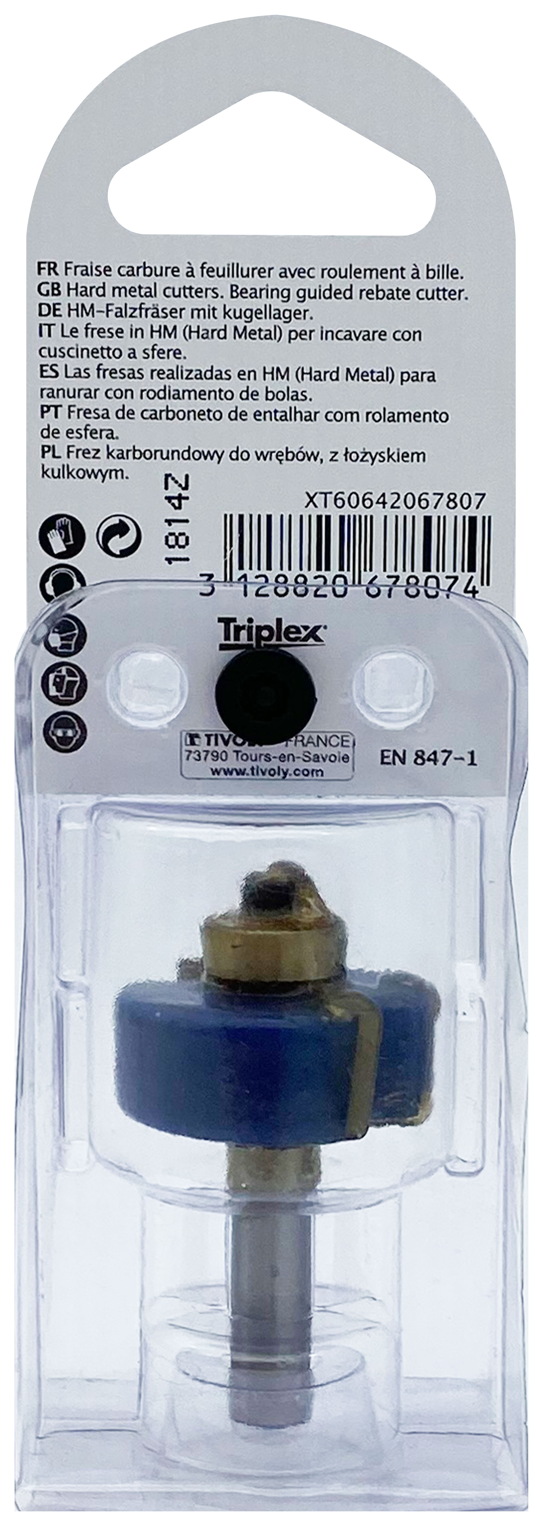 Fraise à feuillurer + guide (Blister Box) / 31.8 TIVOLY - XT60642067807