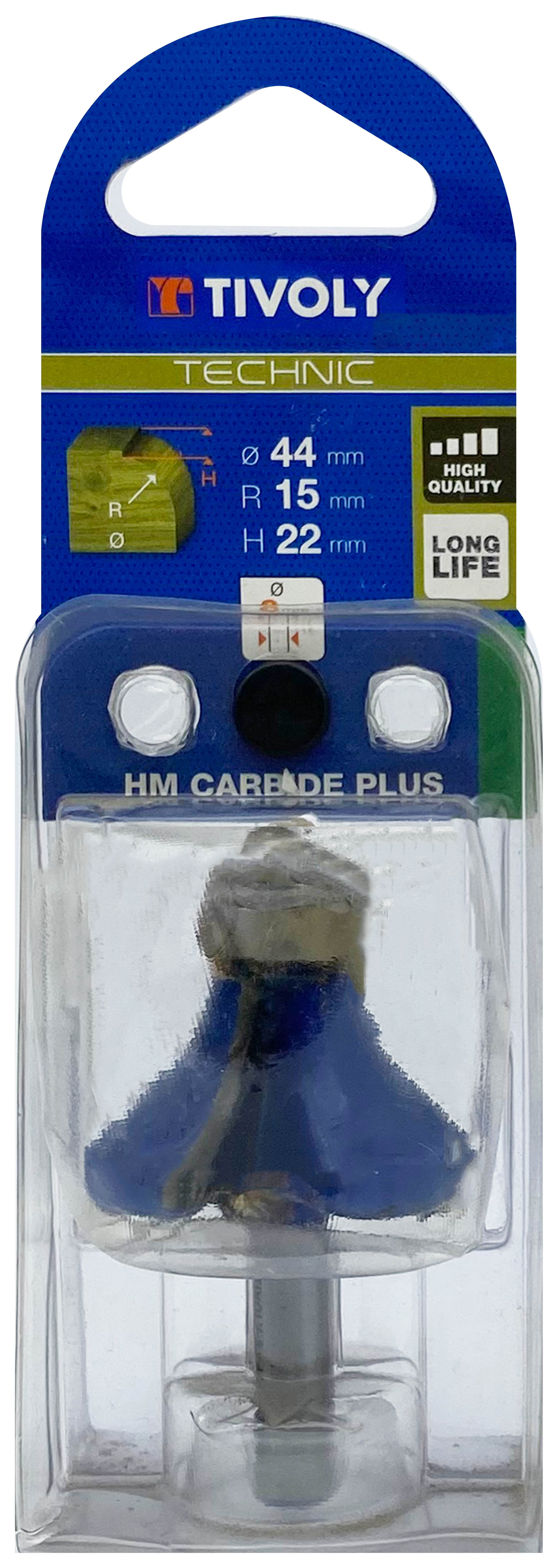 Fraise 1/4 de rond + guide (Blister Box) / 44 TIVOLY - XT60642067813