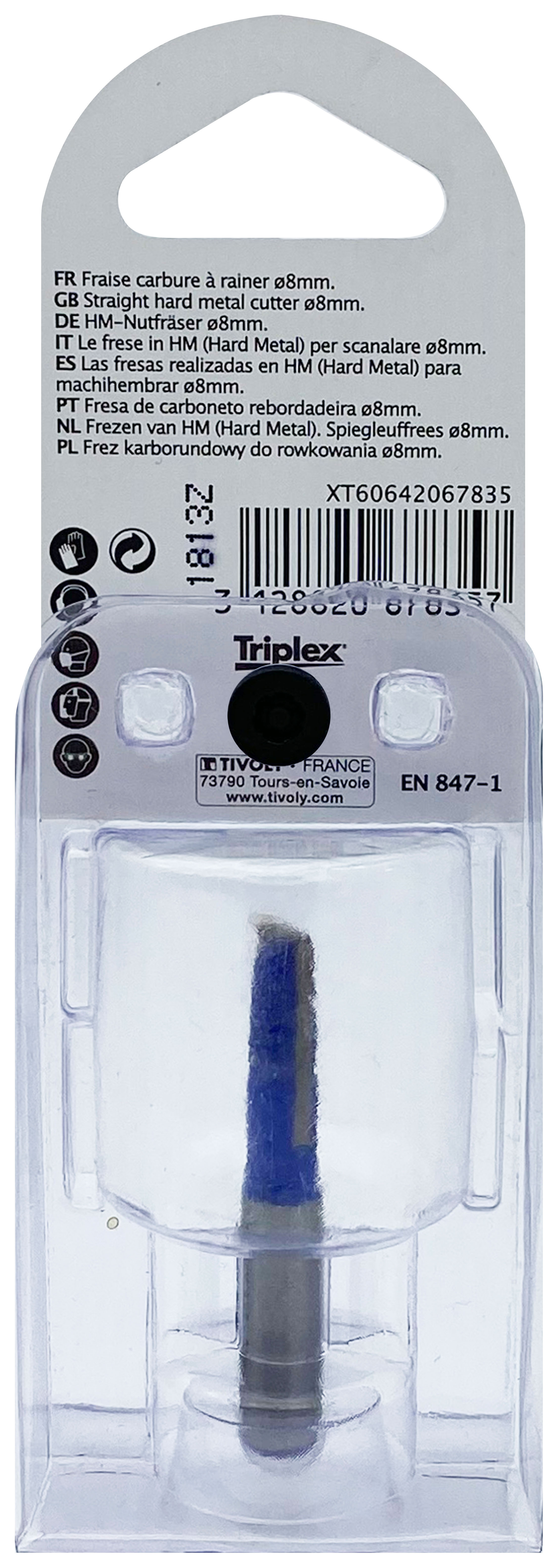 Fraise à rainurer (Blister Box) / 8 TIVOLY - XT60642067835
