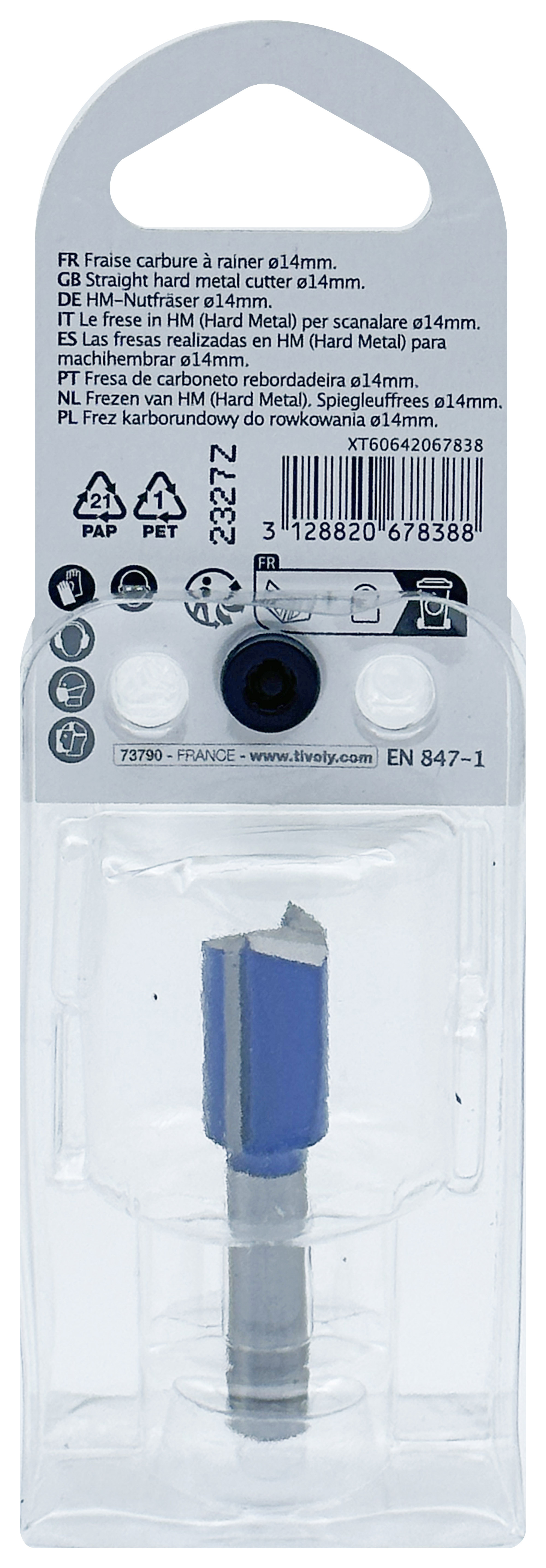Fraise à rainurer (Blister Box) / 14 TIVOLY - XT60642067838