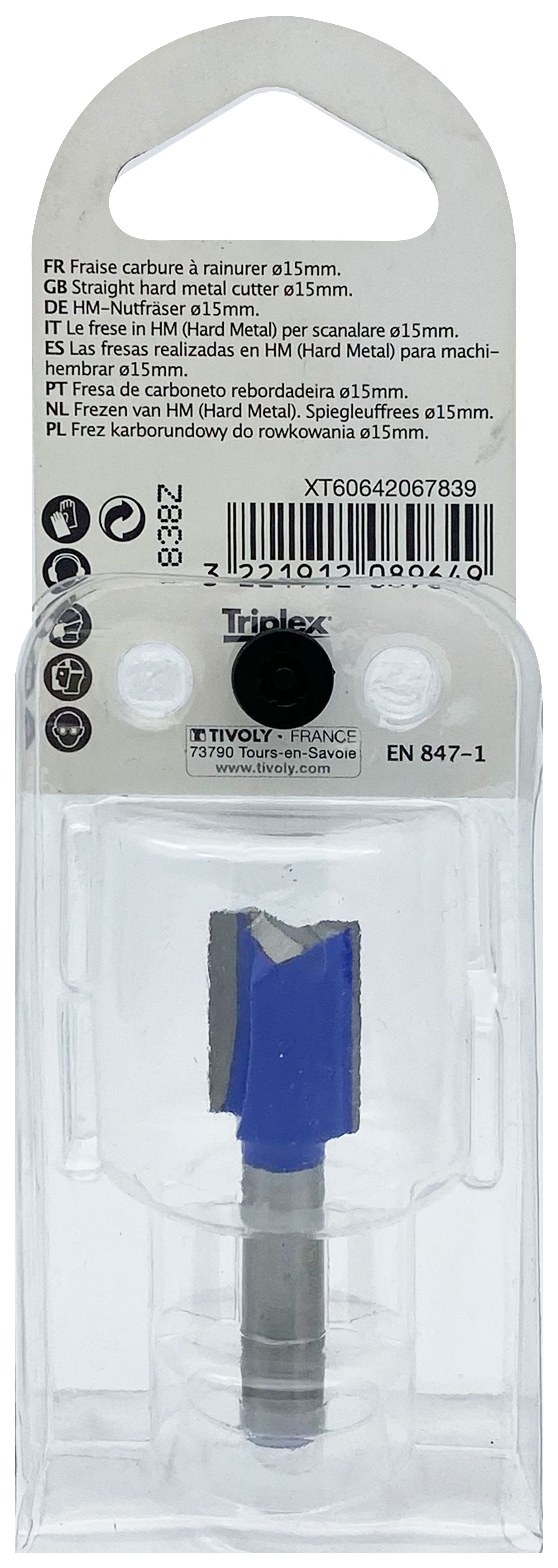 Fraise à rainurer (Blister Box) / 15 TIVOLY - XT60642067839