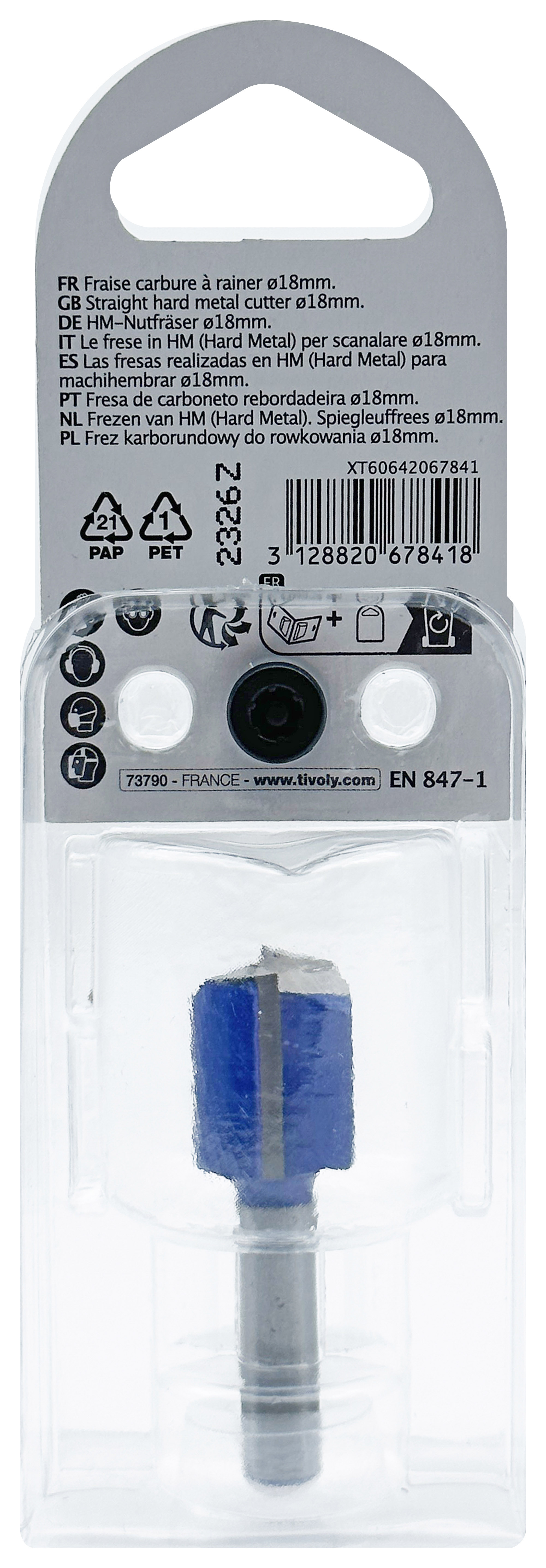 Fraise à rainurer (Blister Box) / 18 TIVOLY - XT60642067841