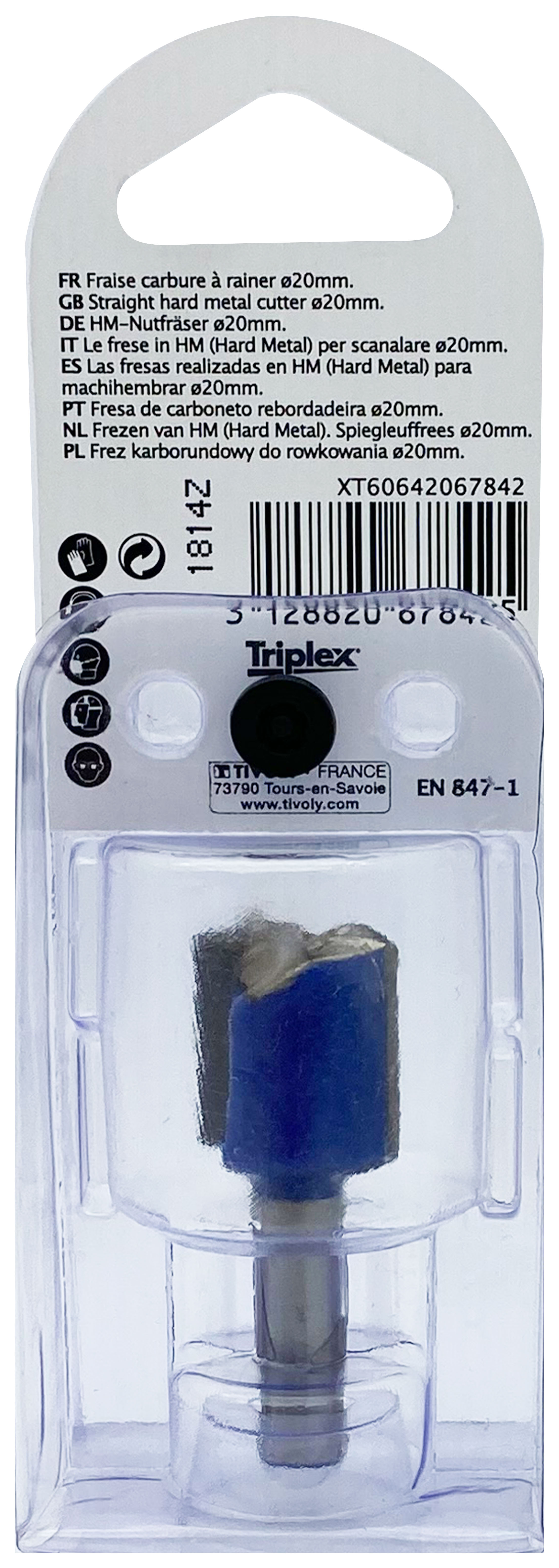 Fraise à rainurer (Blister Box) / 20 TIVOLY - XT60642067842
