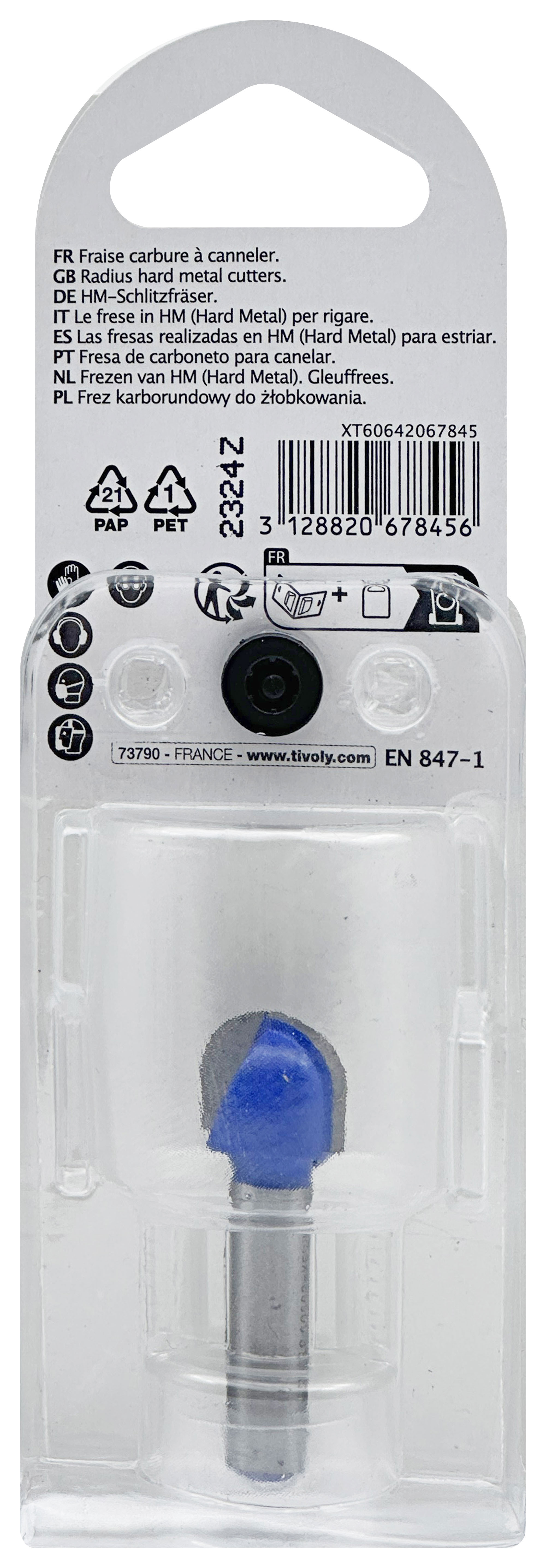 Fraise à canneler (Blister Box) / 16 TIVOLY - XT60642067845